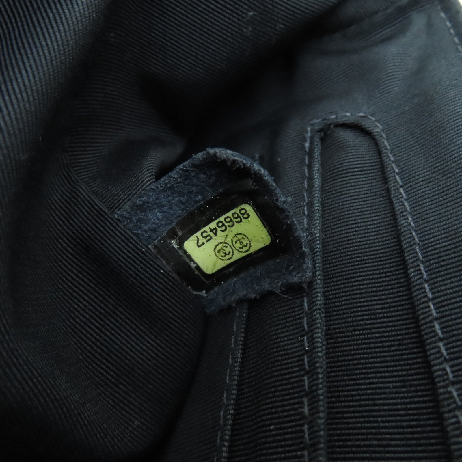 CHANEL 斜紋漆皮皮革Chain Shoulder Bag金扣鏈帶肩背袋黑色
