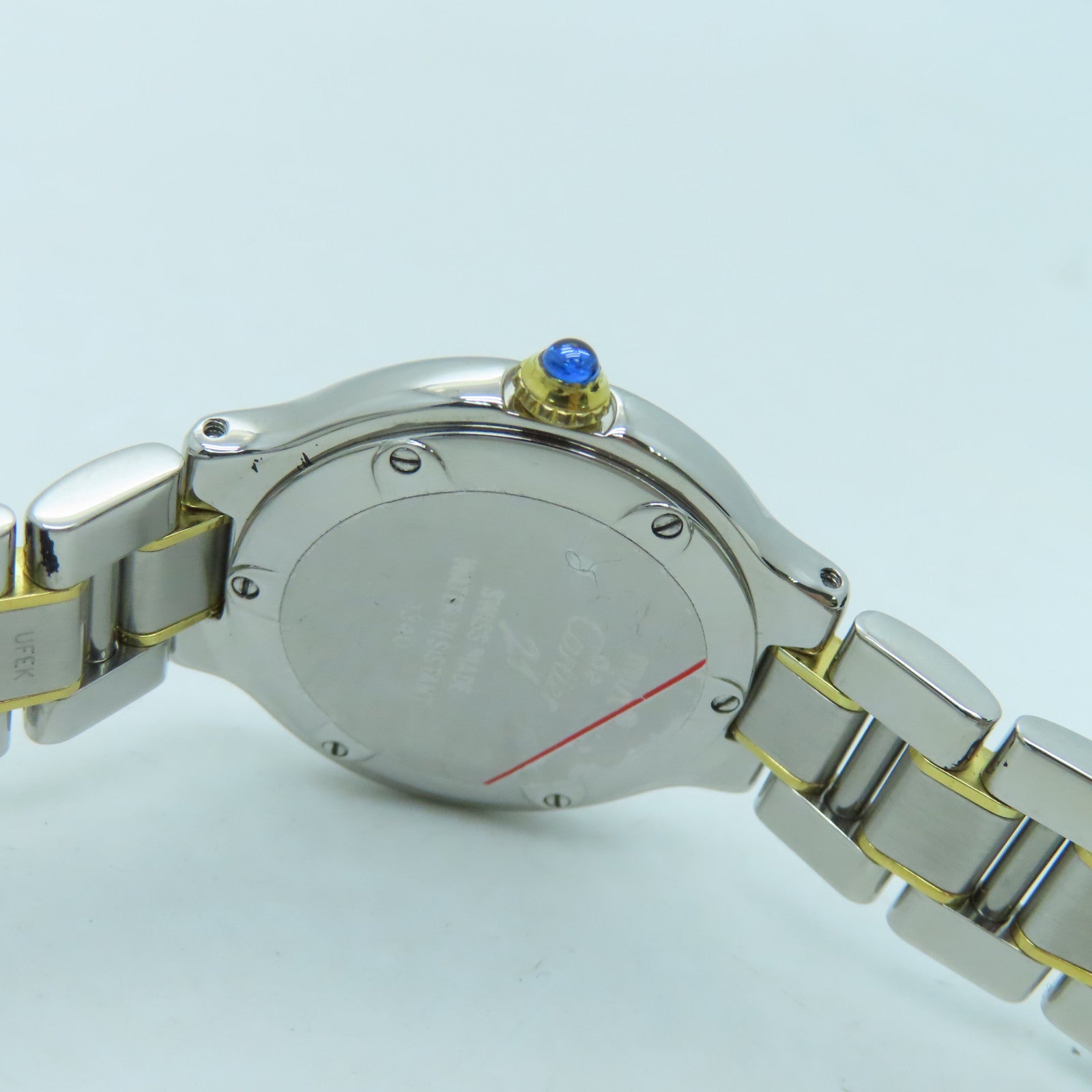 CARTIER Must de 25mm 18K黃金/不鏽鋼手錶石英機芯銀色