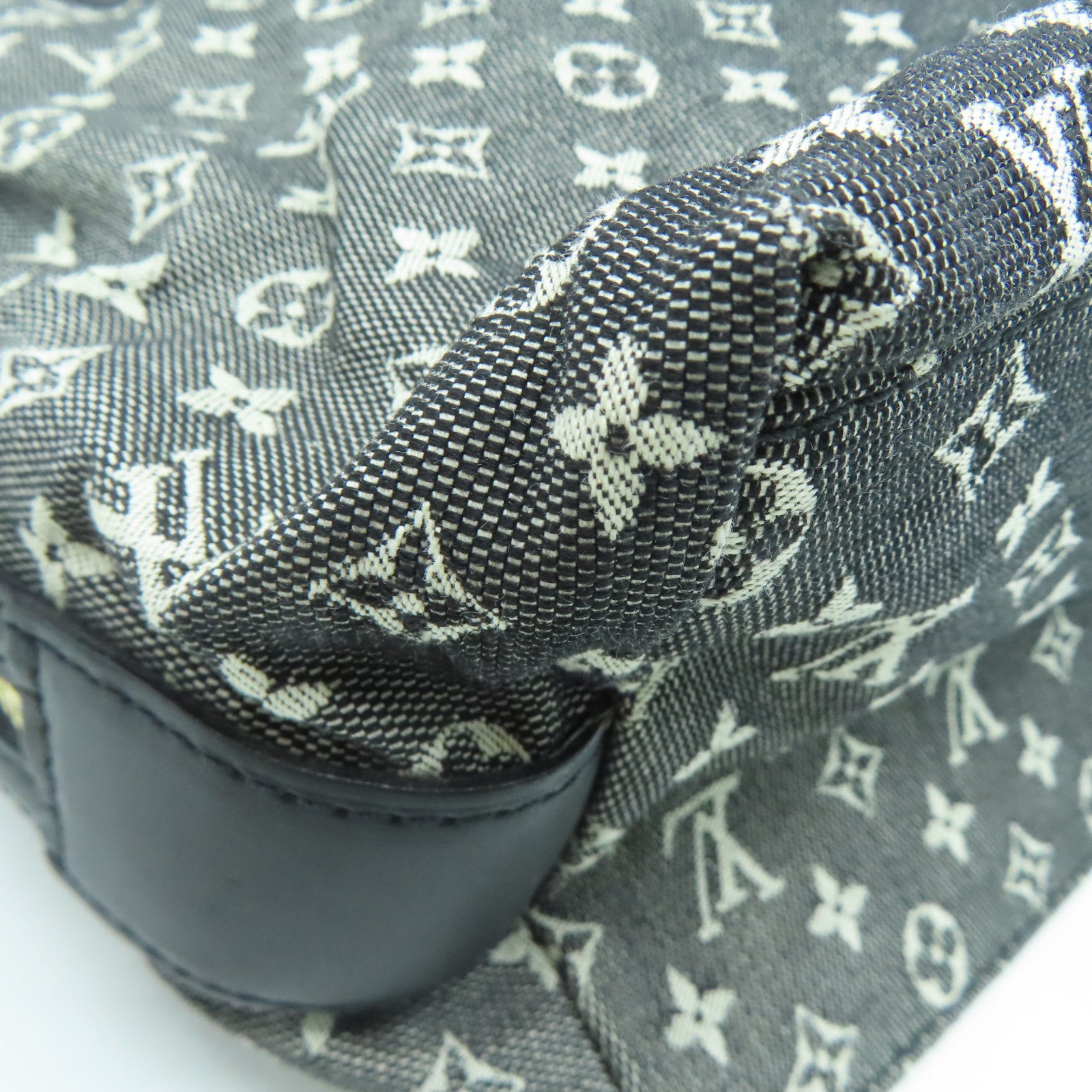 LOUIS VUITTON Monogram Mini Cabas Marykate Gold Buckle Shoulder Bag Black