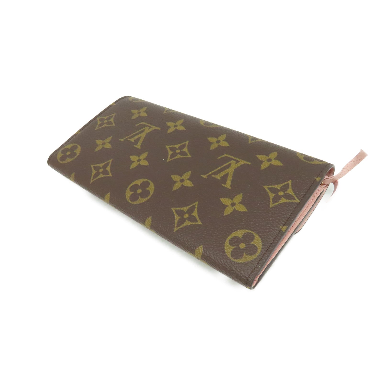 LOUIS VUITTON Monogram Emilie Long wallet長錢包啡色/粉紅色