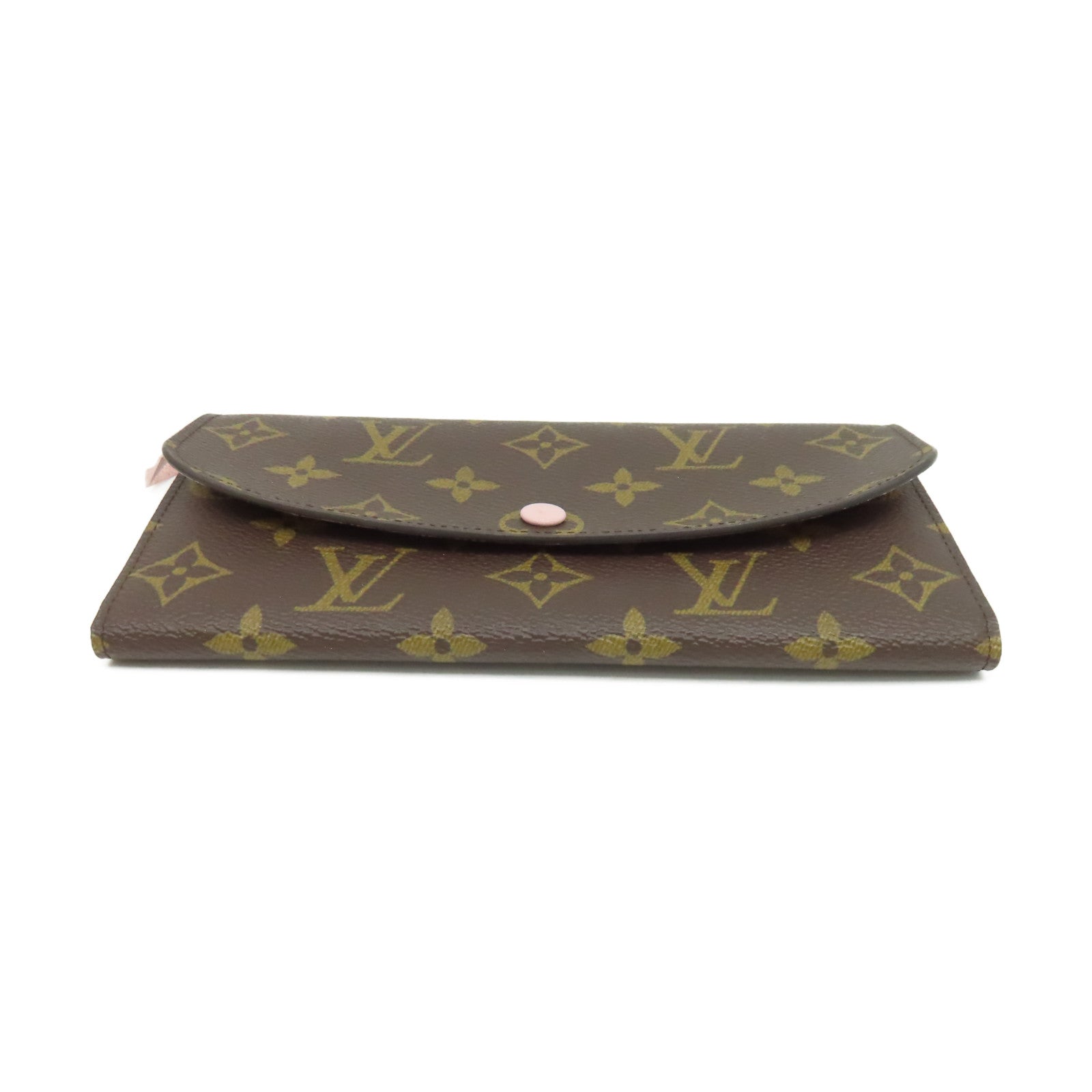 LOUIS VUITTON Monogram Emilie Long wallet長錢包啡色/粉紅色