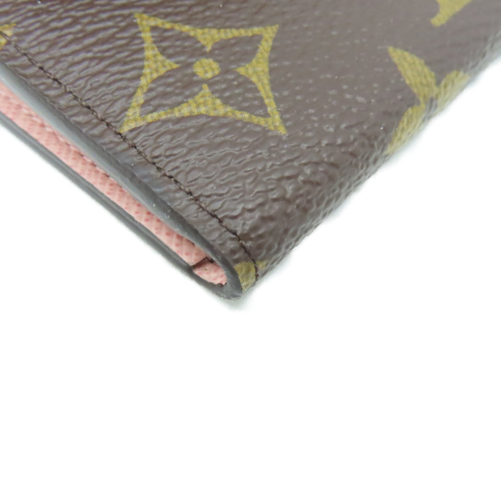 LOUIS VUITTON Monogram Emilie Long wallet長錢包啡色/粉紅色
