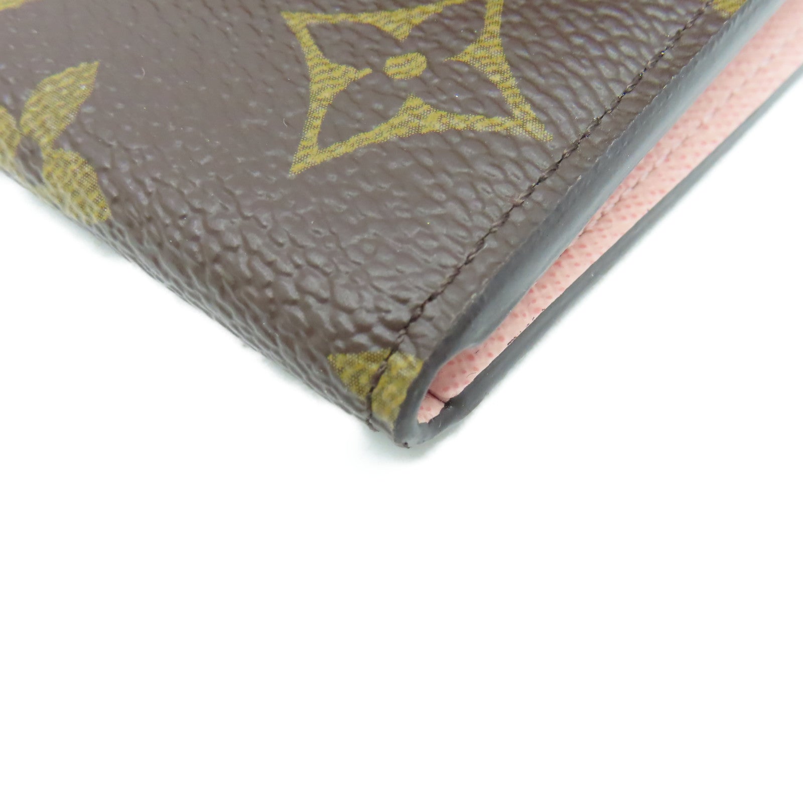 LOUIS VUITTON Monogram Emilie Long wallet長錢包啡色/粉紅色