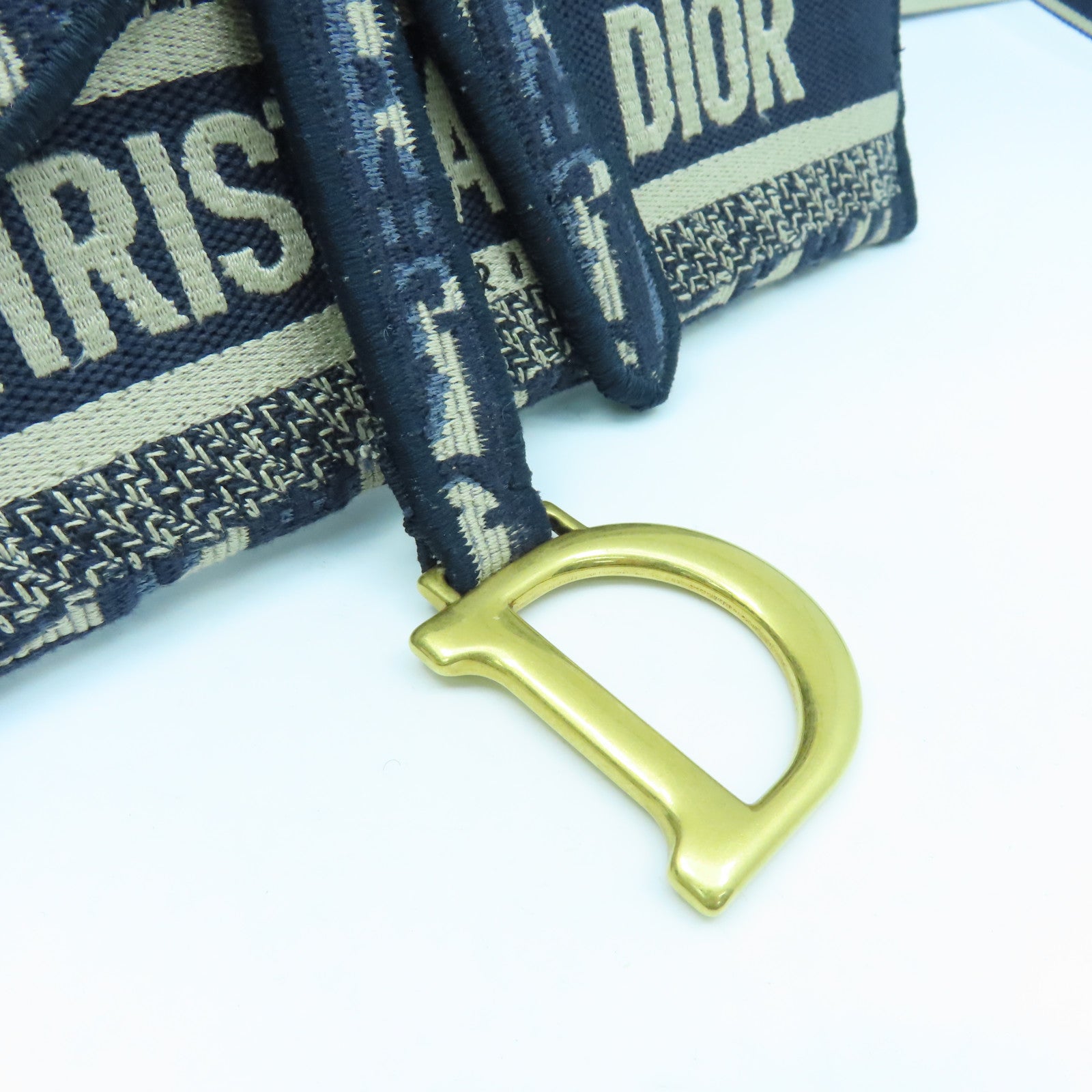 Dior 【激減優惠】帆布Belt Bag金扣腰包藍色