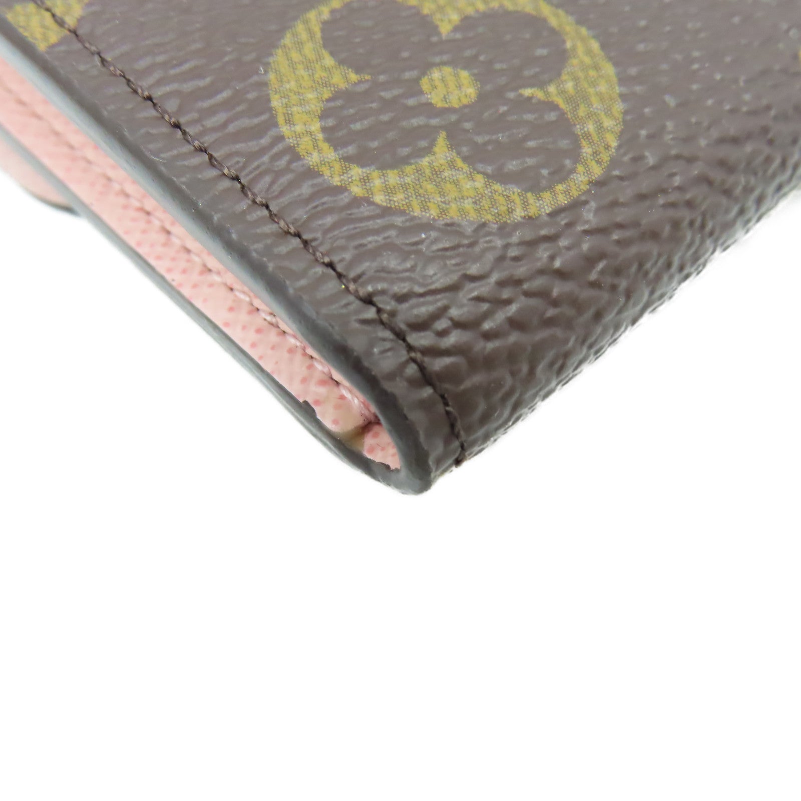 LOUIS VUITTON Monogram Emilie Long wallet長錢包啡色/粉紅色
