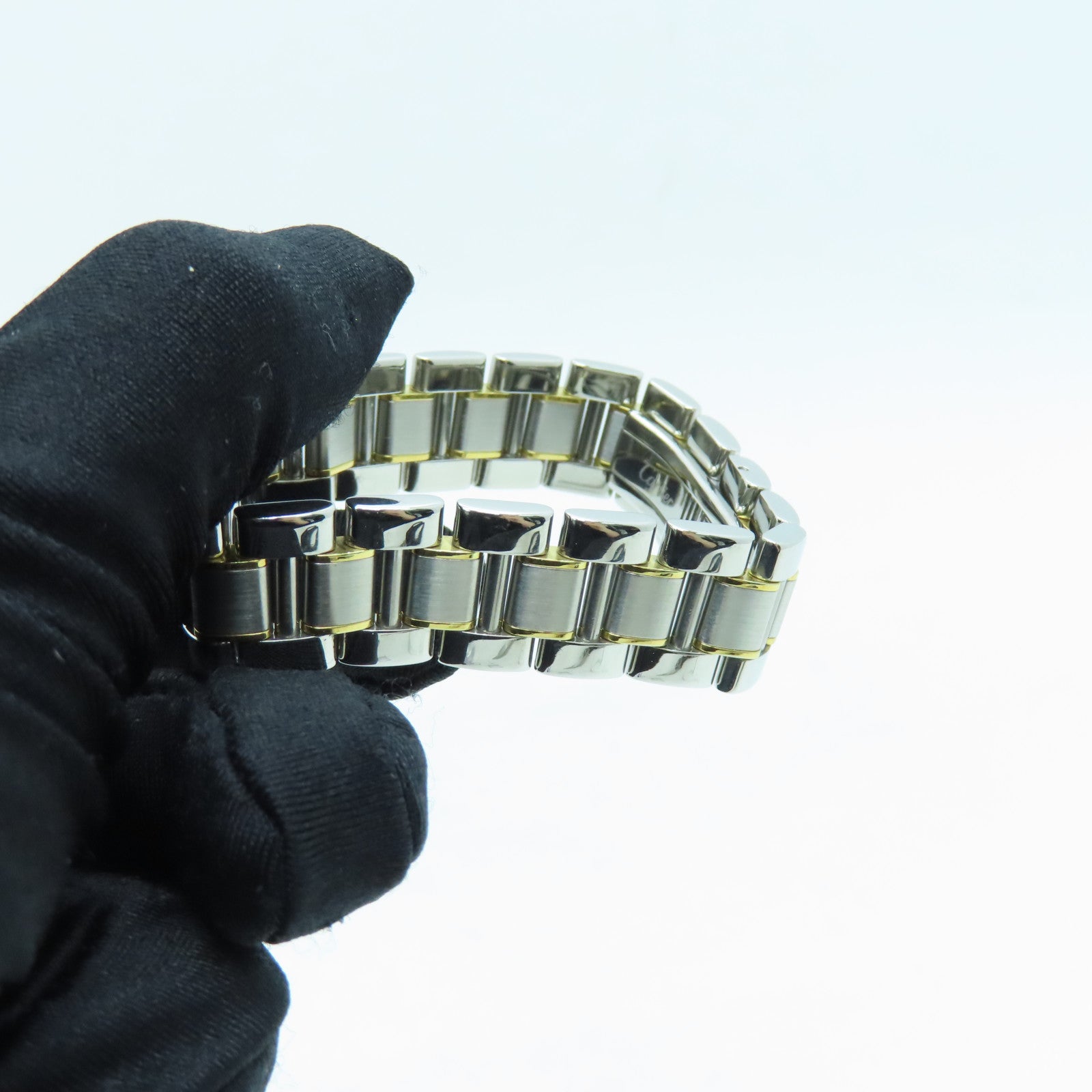 CARTIER Must de 25mm 18K黃金/不鏽鋼手錶石英機芯銀色