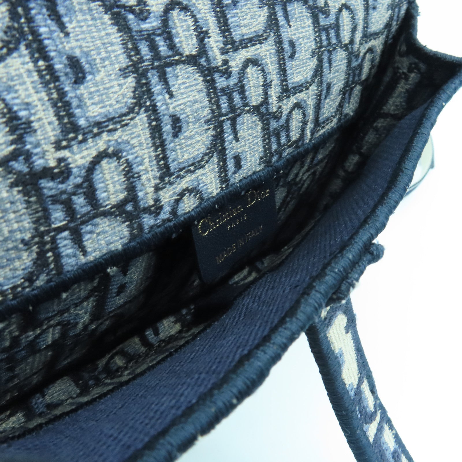 Dior 【激減優惠】帆布Belt Bag金扣腰包藍色