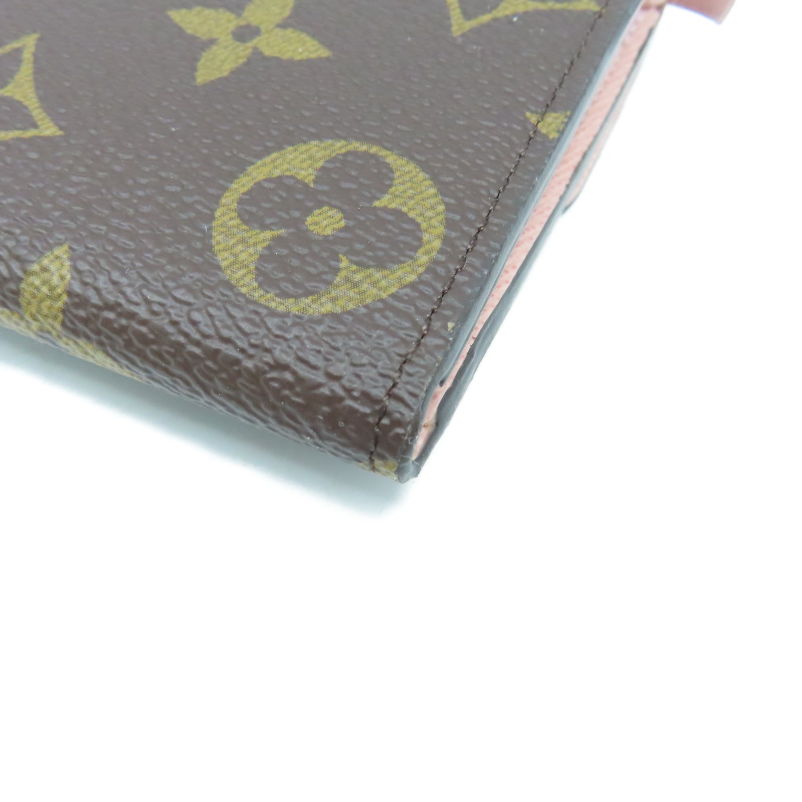 LOUIS VUITTON Monogram Emilie Long wallet長錢包啡色/粉紅色