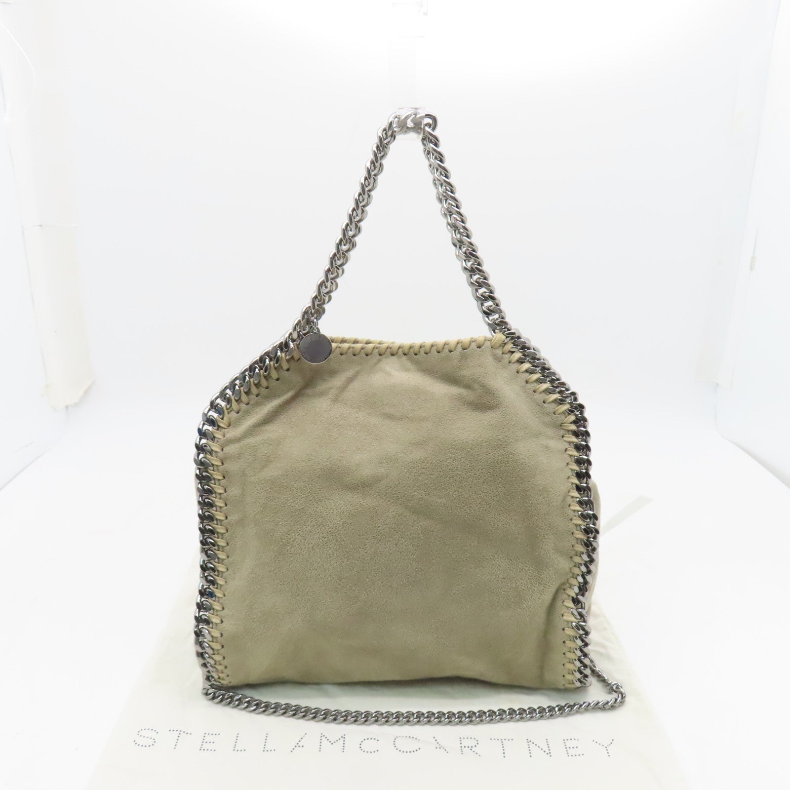 SELECTION 聚酯纖維2way Shoulder Bag銀扣手挽肩背兩用袋米色