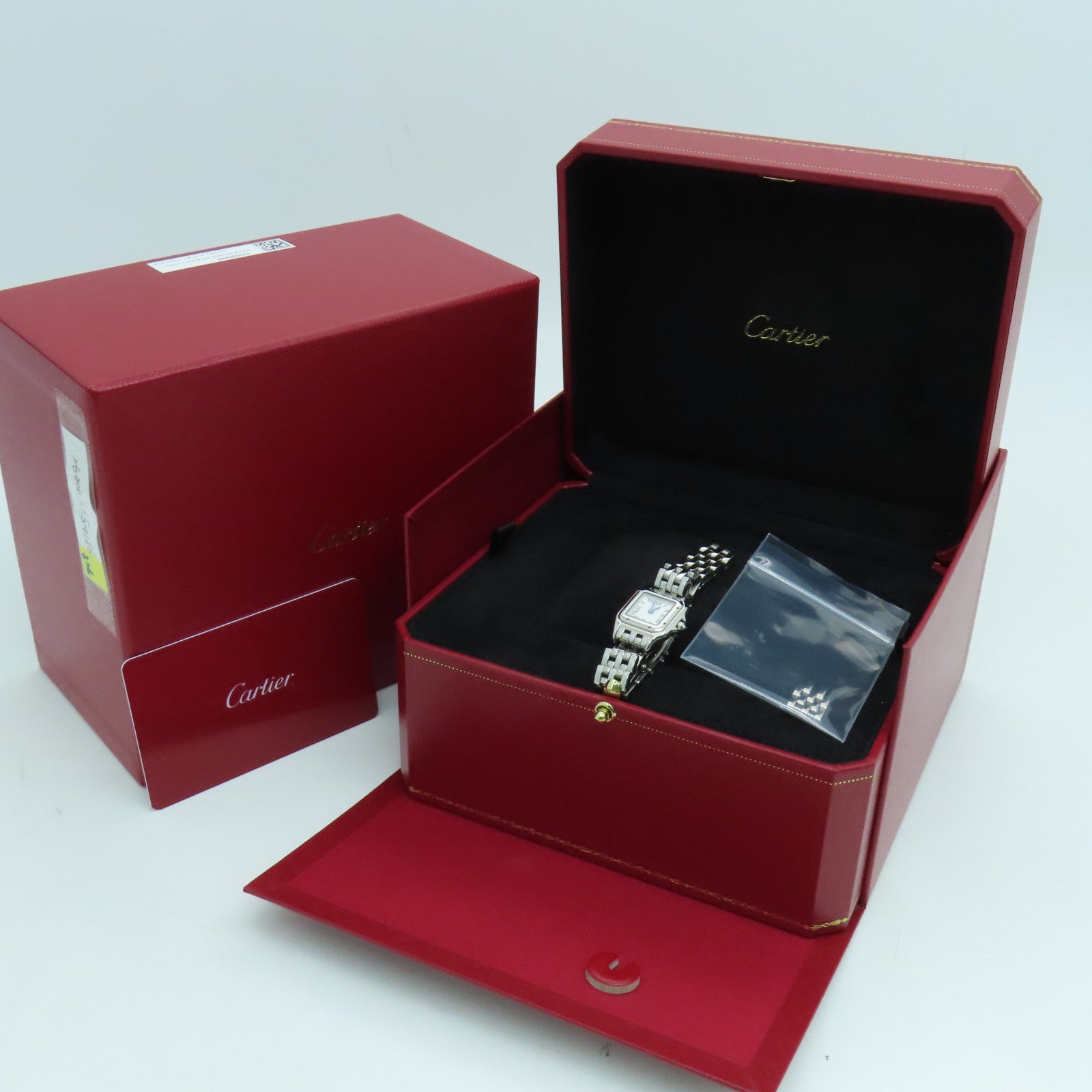 CARTIER Panthere Stainless Steel Watch Quartz Movement Silver