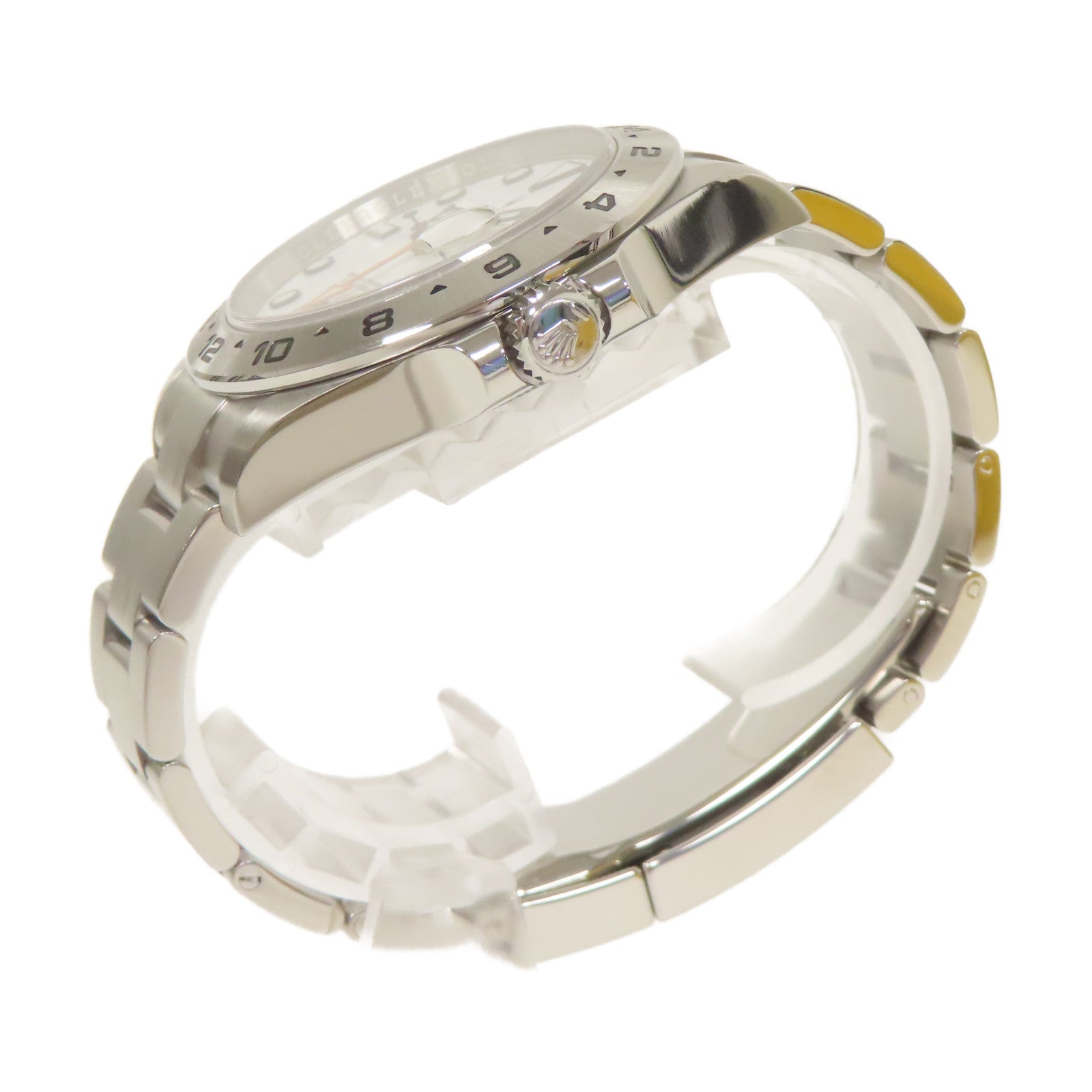ROLEX 不鏽鋼Explorer II手錶白色#17cm