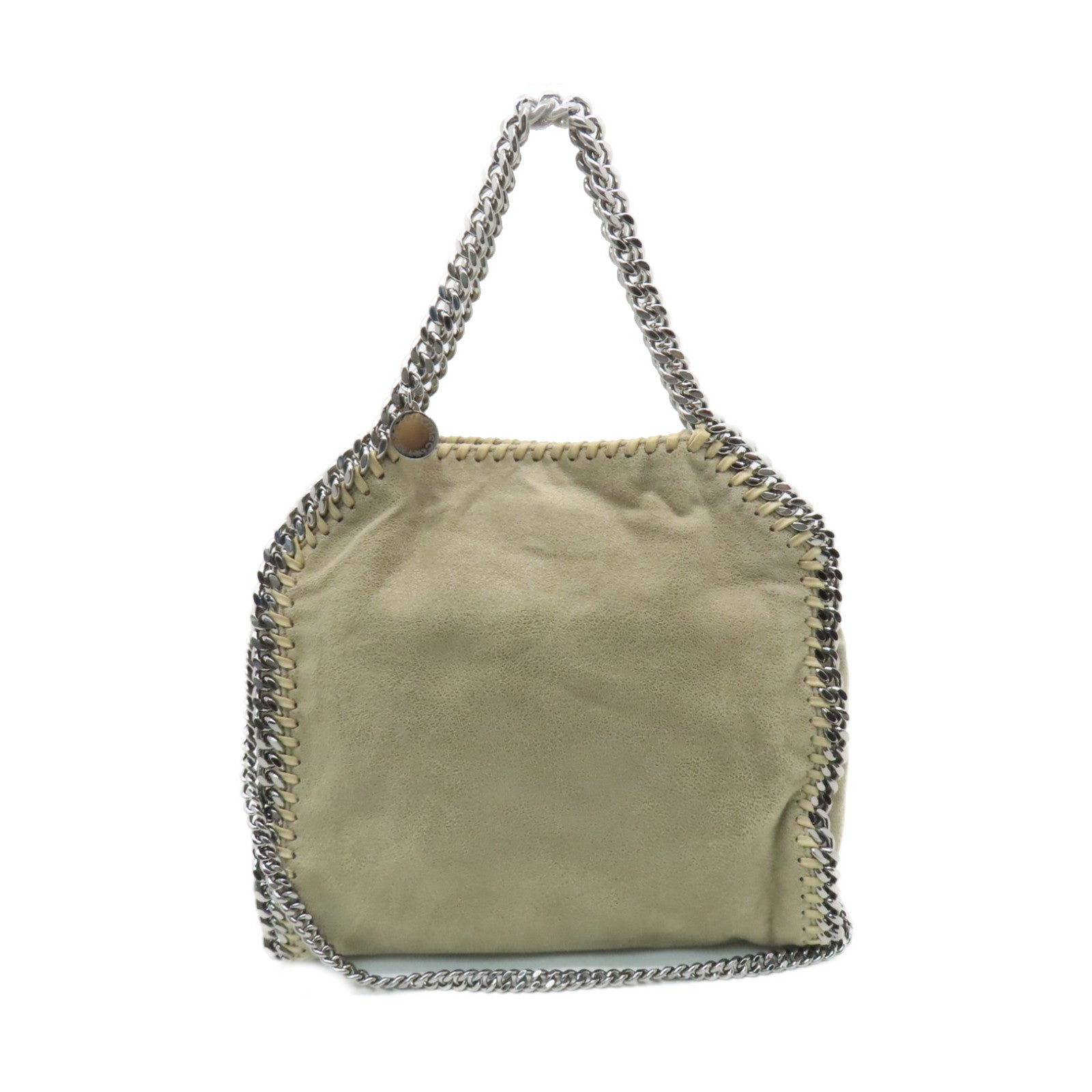 SELECTION 聚酯纖維2way Shoulder Bag銀扣手挽肩背兩用袋米色