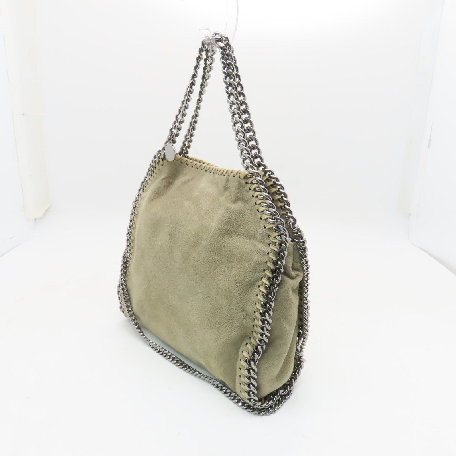SELECTION 聚酯纖維2way Shoulder Bag銀扣手挽肩背兩用袋米色