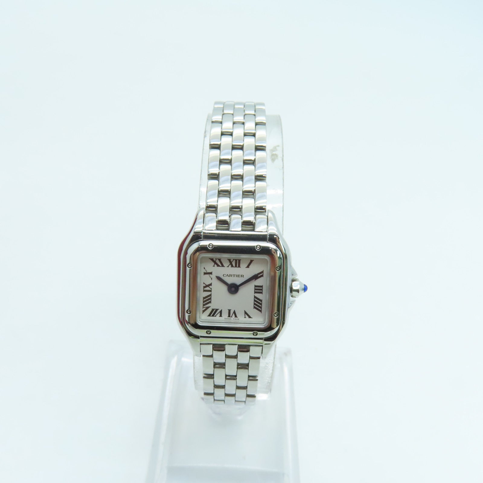 CARTIER Panthere Stainless Steel Watch Quartz Movement Silver
