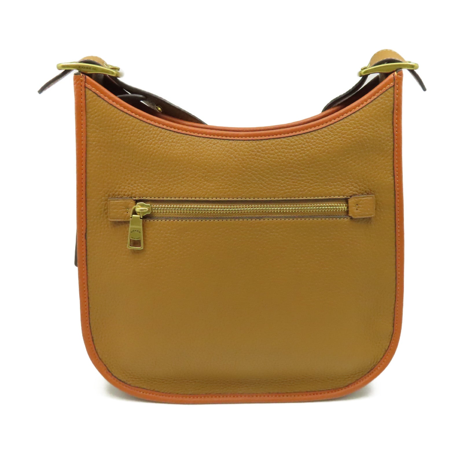 COACH 牛皮皮革Shoulder Bag肩背袋啡色