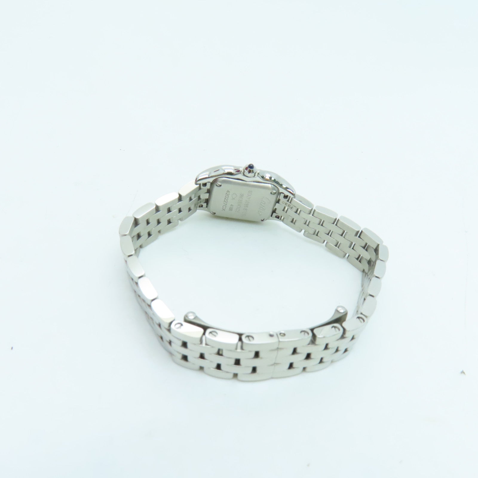 CARTIER Panthere Stainless Steel Watch Quartz Movement Silver