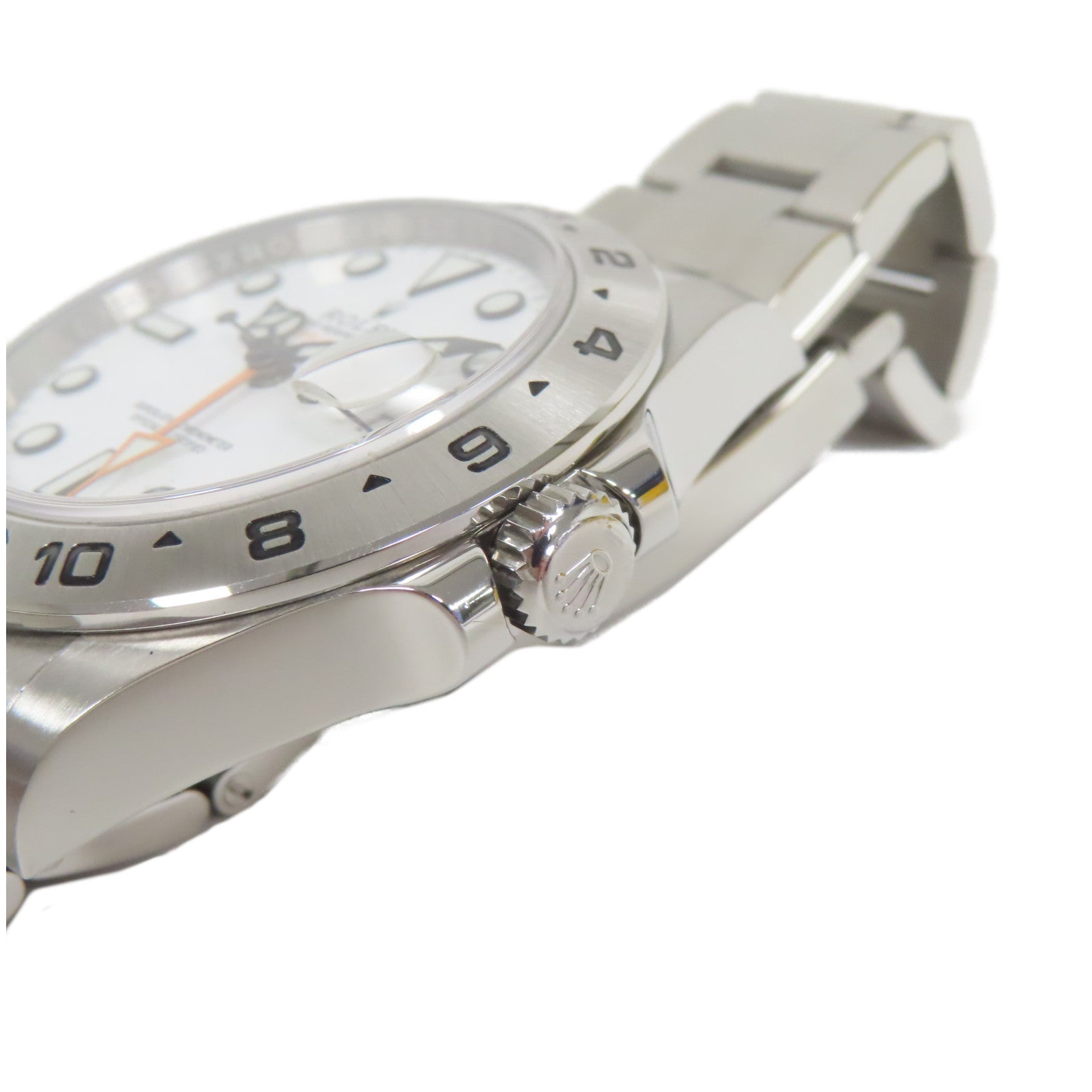 ROLEX 不鏽鋼Explorer II手錶白色#17cm