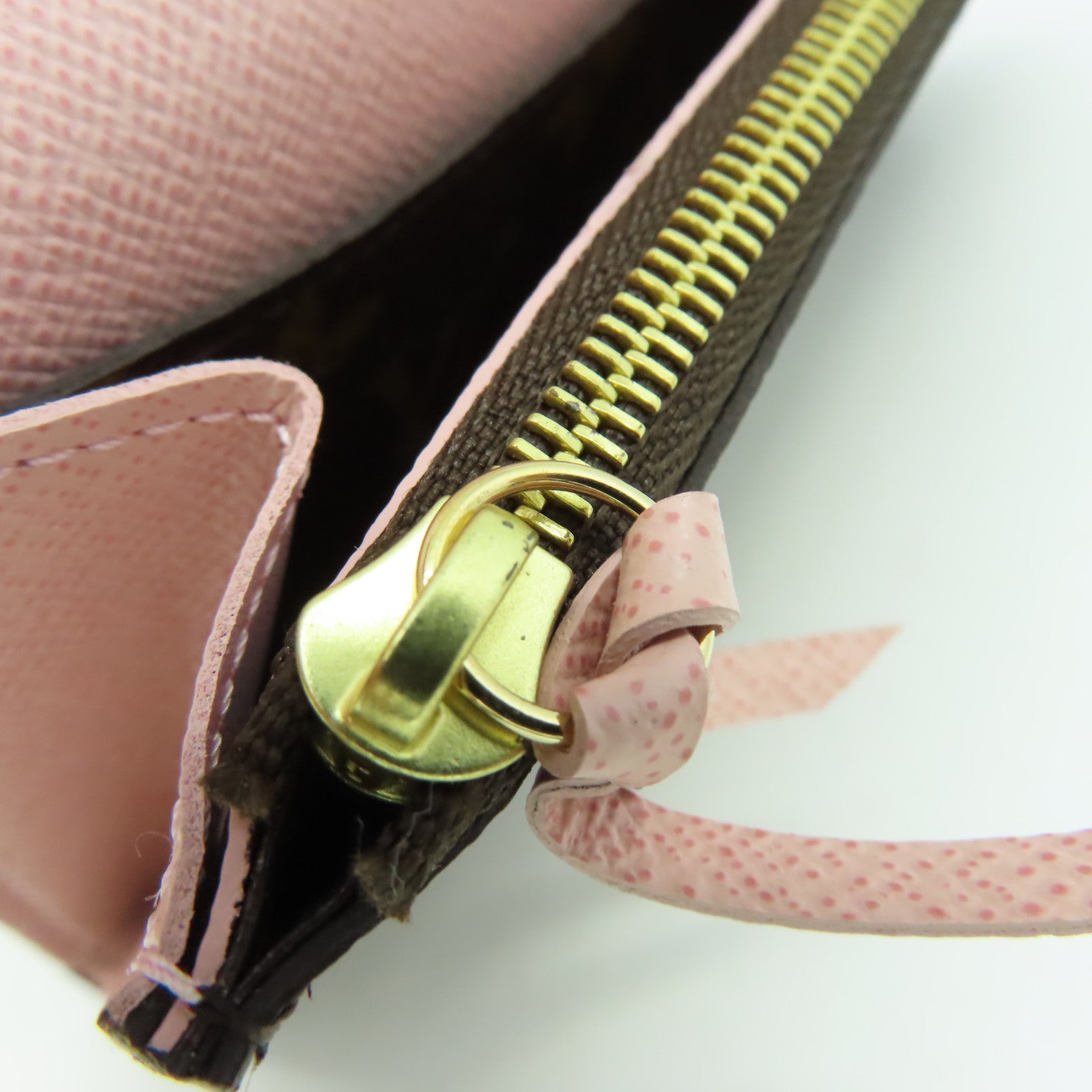 LOUIS VUITTON Monogram Emilie Long wallet長錢包啡色/粉紅色