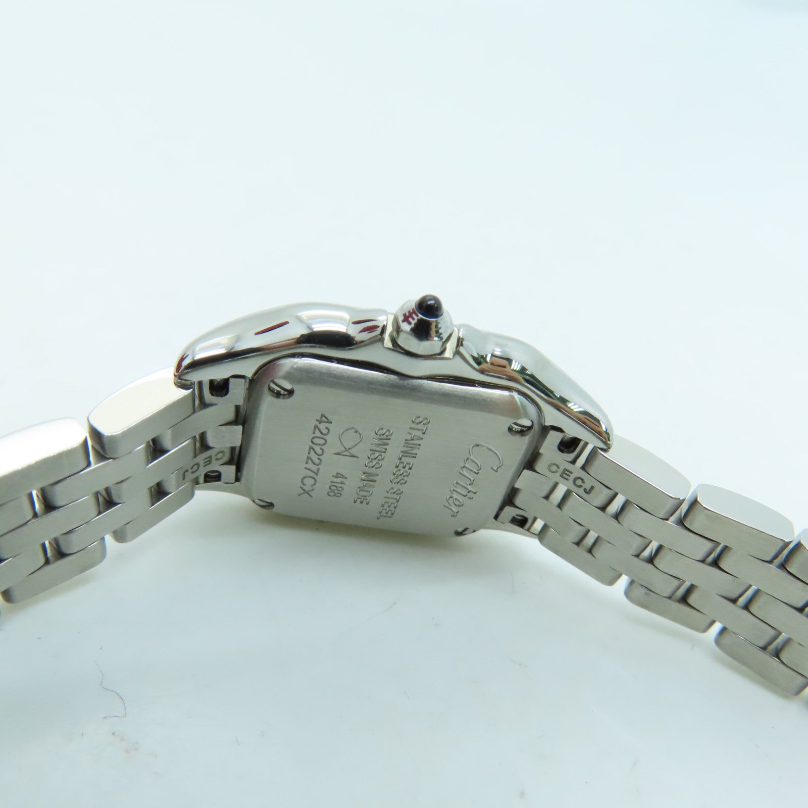 CARTIER Panthere Stainless Steel Watch Quartz Movement Silver