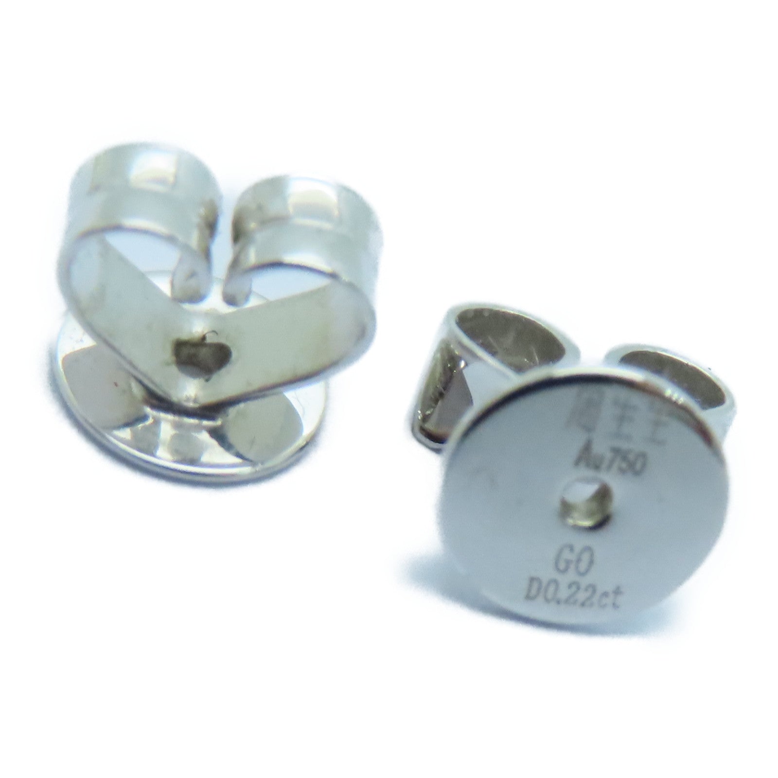 JEWELRY 18K白金Diamond Earring 0.22x2ct鑽石耳環