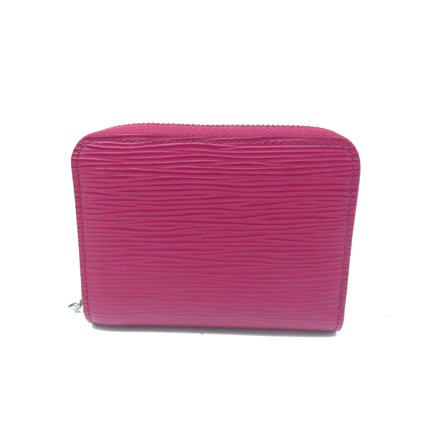 LOUIS VUITTON Epi皮革Zipper Wallet銀扣卡片包紅色