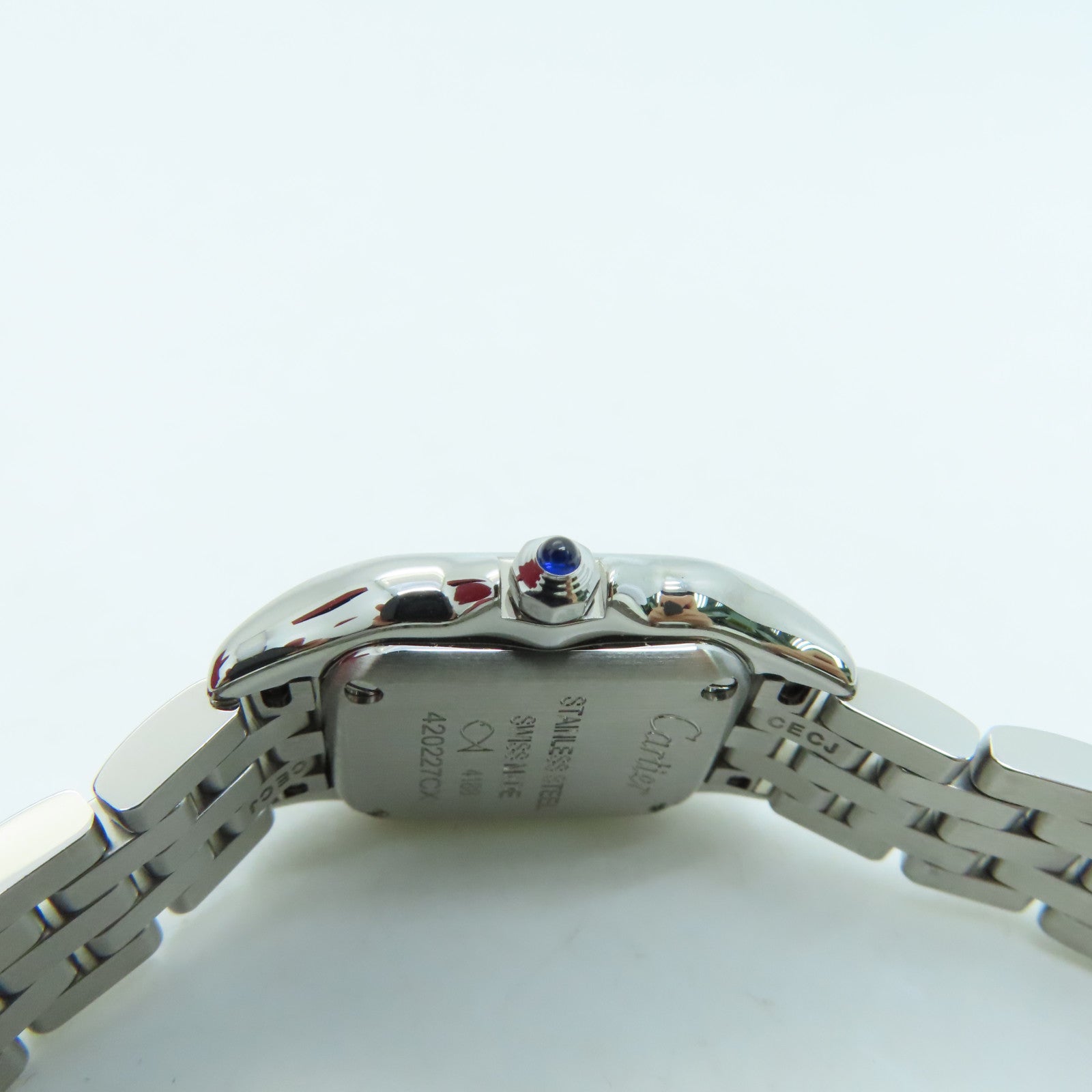 CARTIER Panthere Stainless Steel Watch Quartz Movement Silver