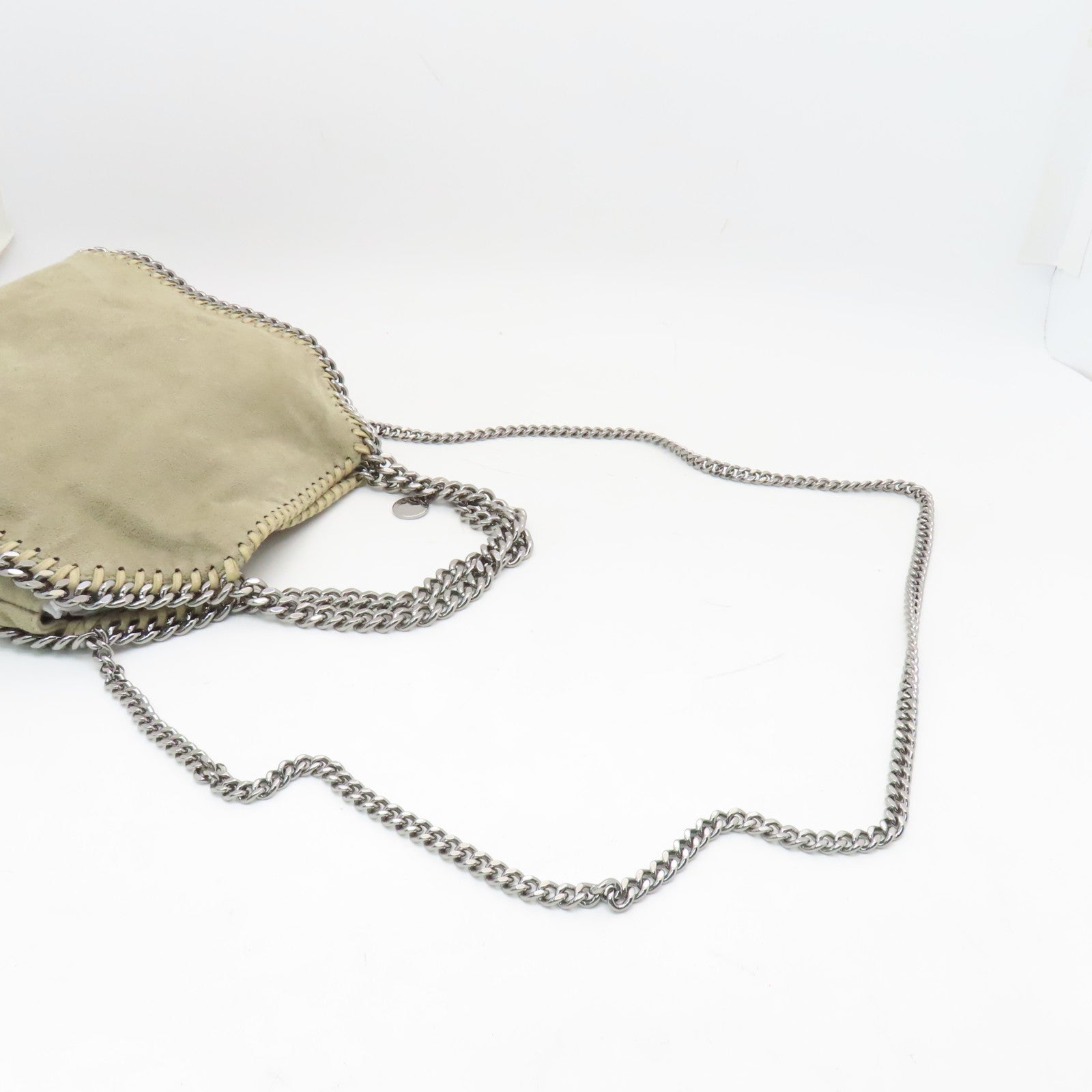 SELECTION 聚酯纖維2way Shoulder Bag銀扣手挽肩背兩用袋米色