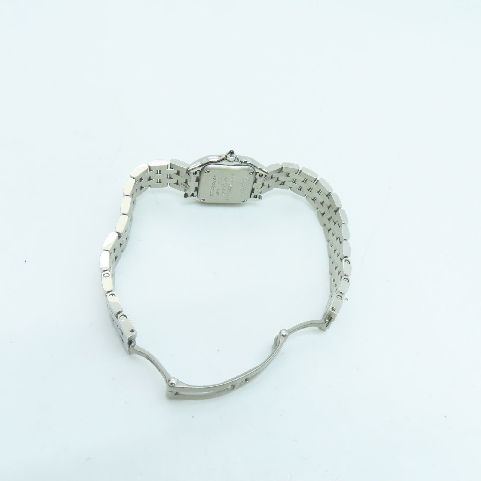 CARTIER Panthere Stainless Steel Watch Quartz Movement Silver