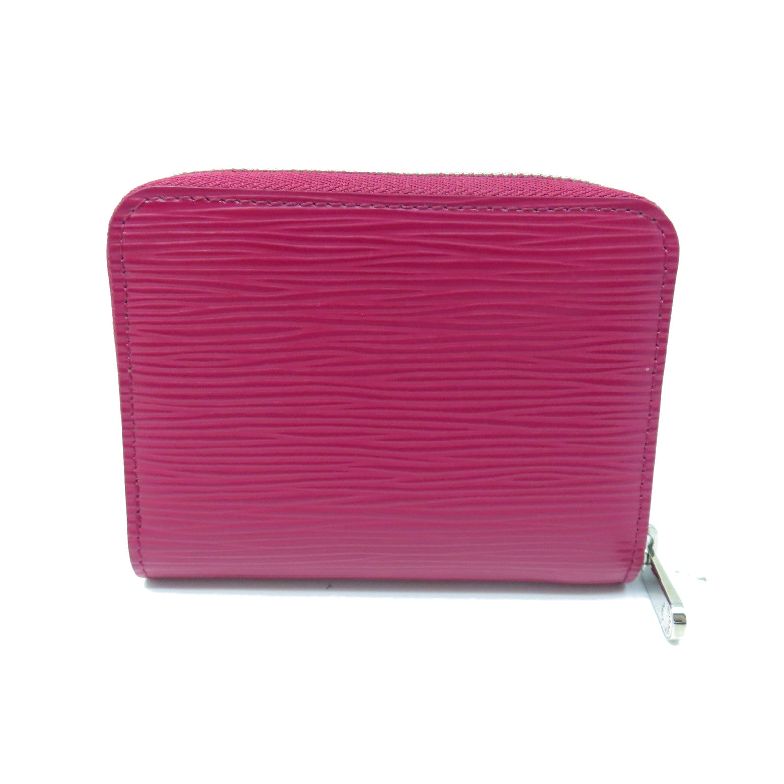 LOUIS VUITTON Epi皮革Zipper Wallet銀扣卡片包紅色