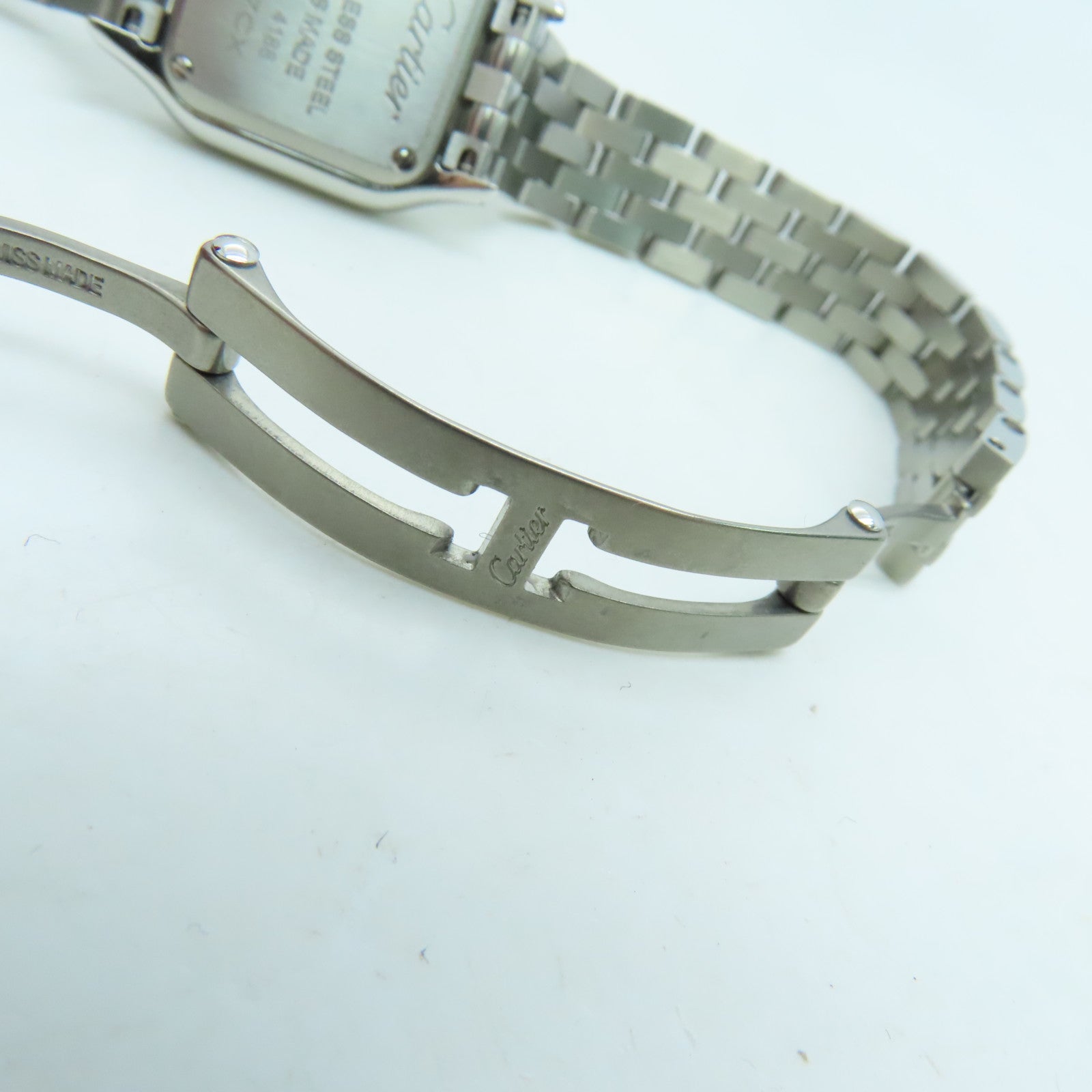 CARTIER Panthere Stainless Steel Watch Quartz Movement Silver