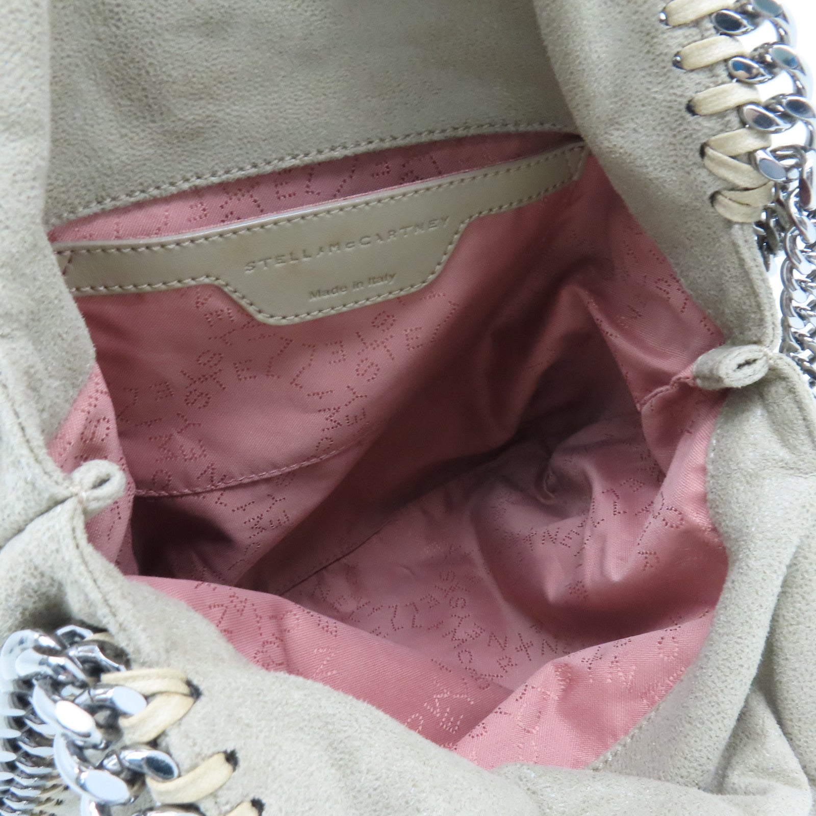 SELECTION 聚酯纖維2way Shoulder Bag銀扣手挽肩背兩用袋米色