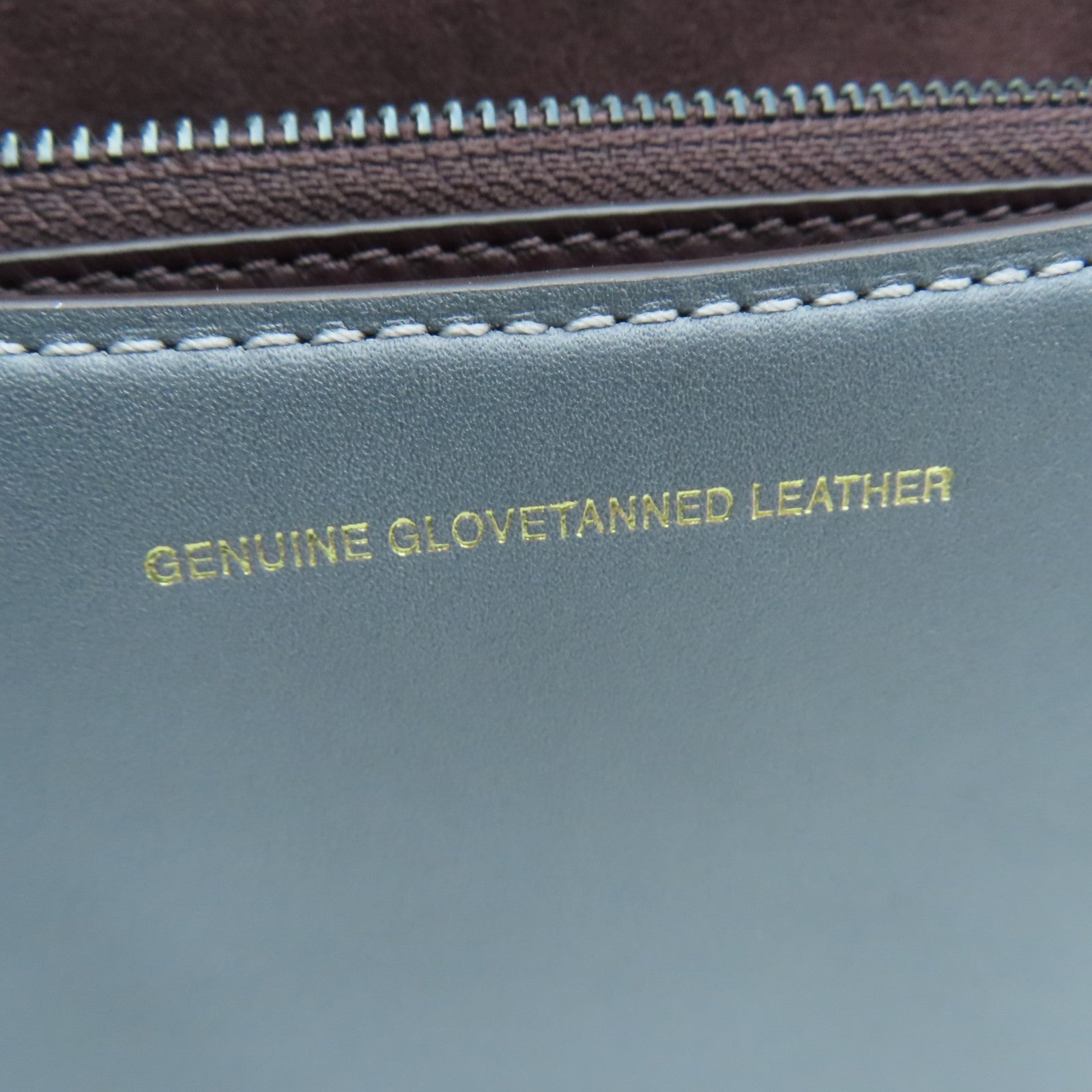 COACH 牛皮皮革Shoulder Bag银扣肩背袋灰色