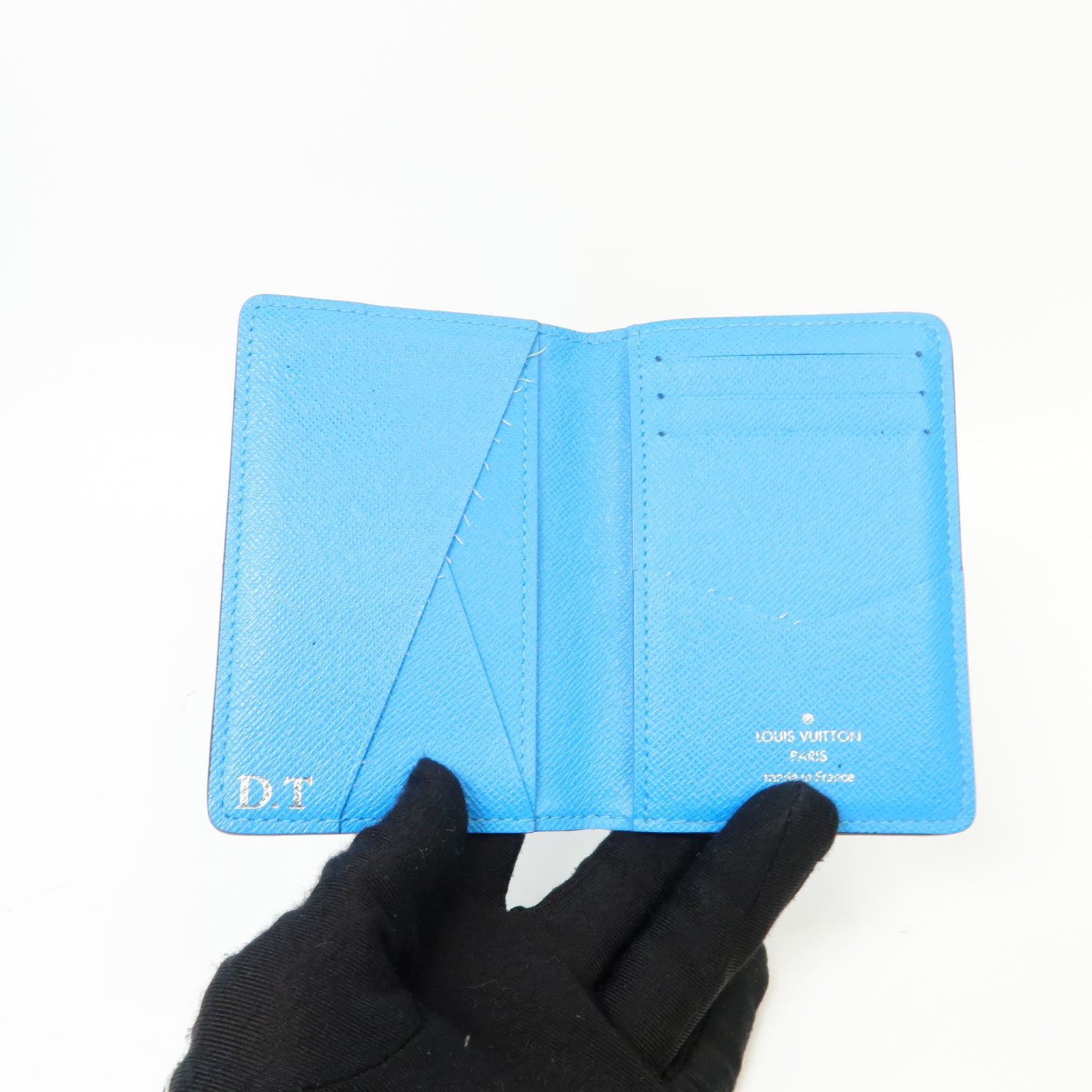 LOUIS VUITTON Taigarama Card Case卡片套藍色
