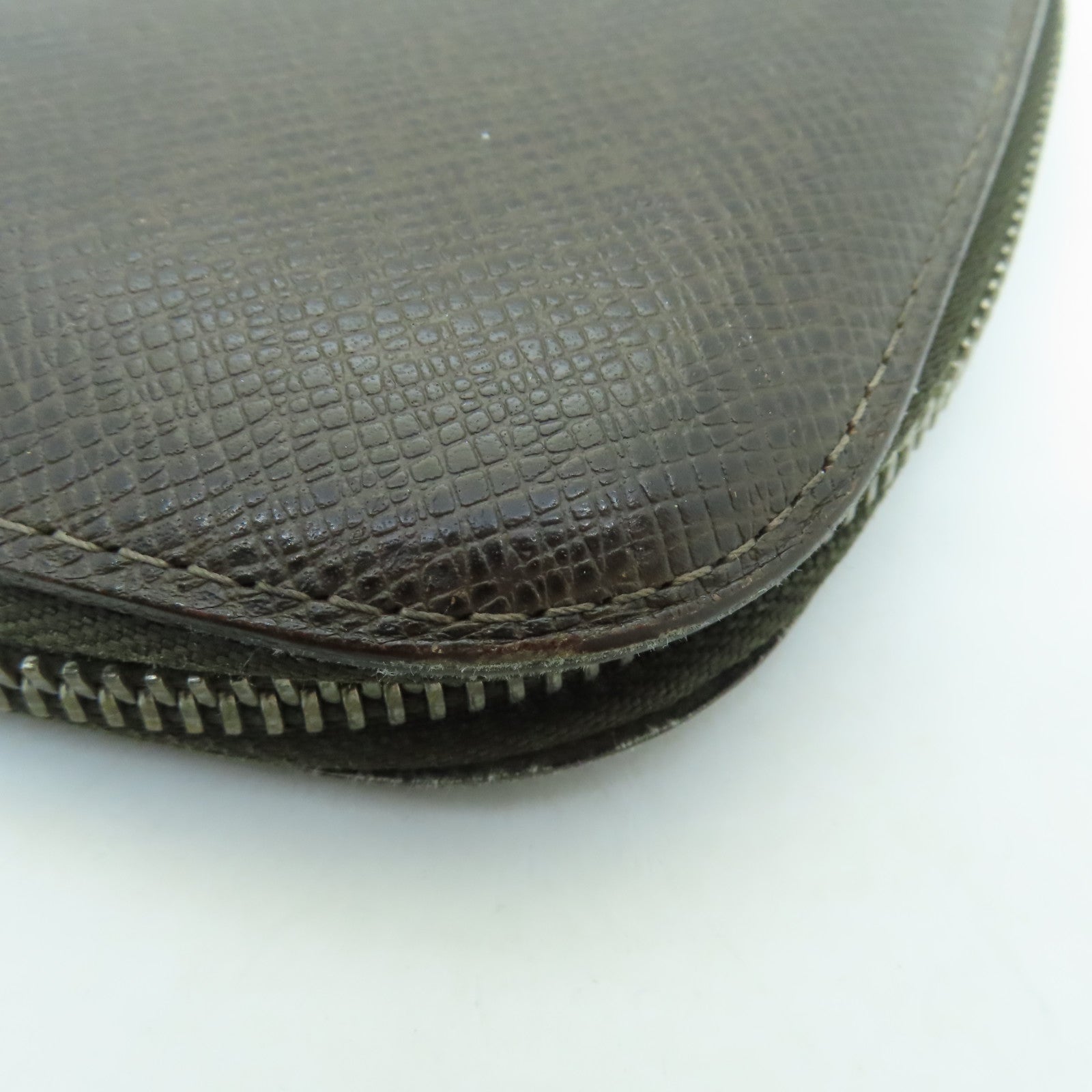 LOUIS VUITTON 【激減優惠】皮革Clutch Bag銀扣手拿包啡色