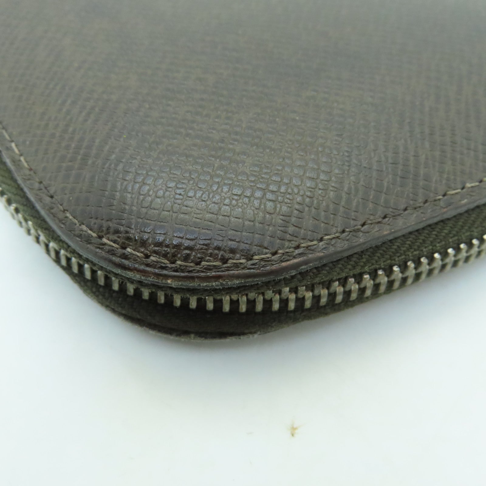 LOUIS VUITTON 【激減優惠】皮革Clutch Bag銀扣手拿包啡色