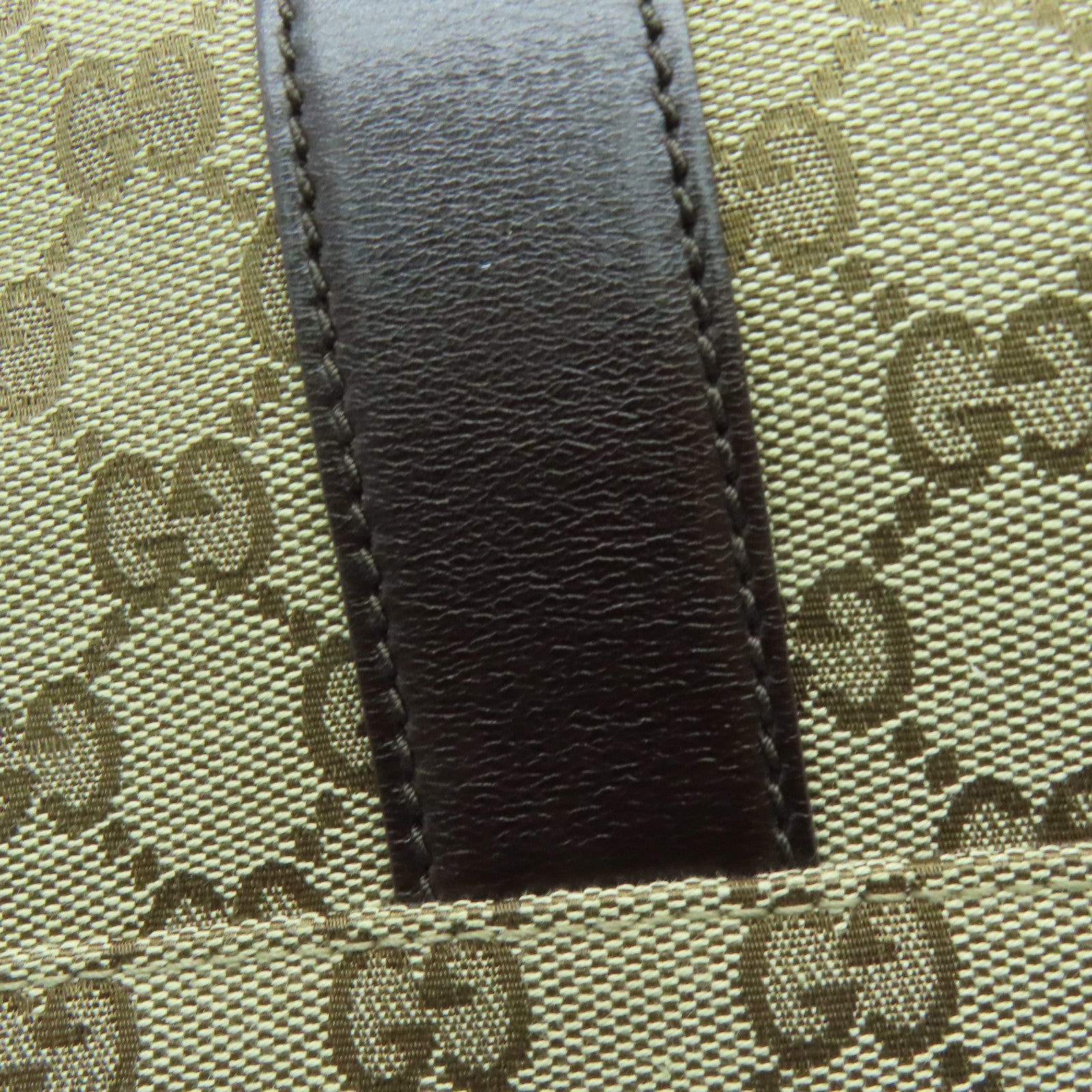 GUCCI 帆布Shoulder Bag銀扣肩背袋啡色