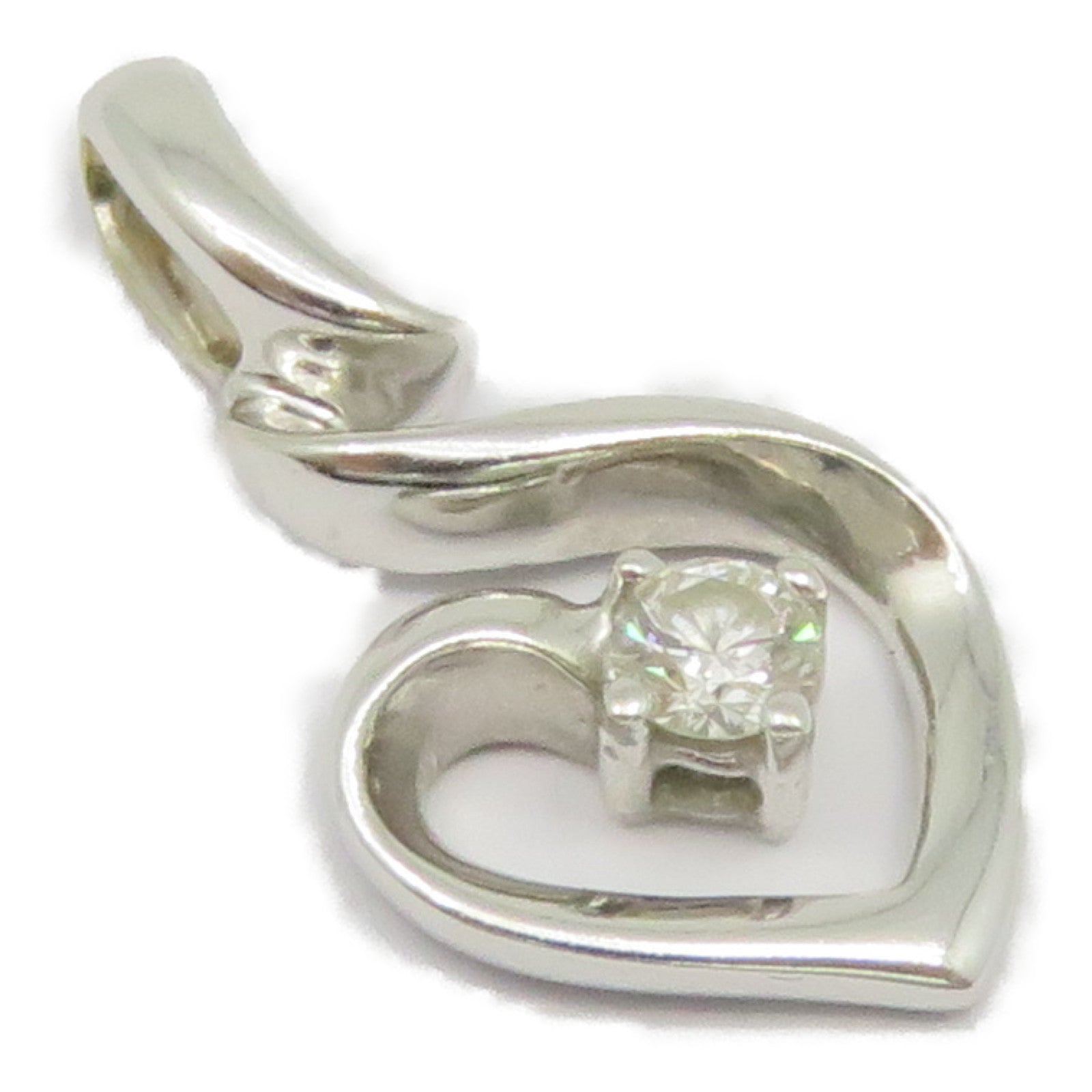 JEWELRY [Sharp Discount] 18K White Gold Diamond Pendant Top 0.09ct Diamond Pendant