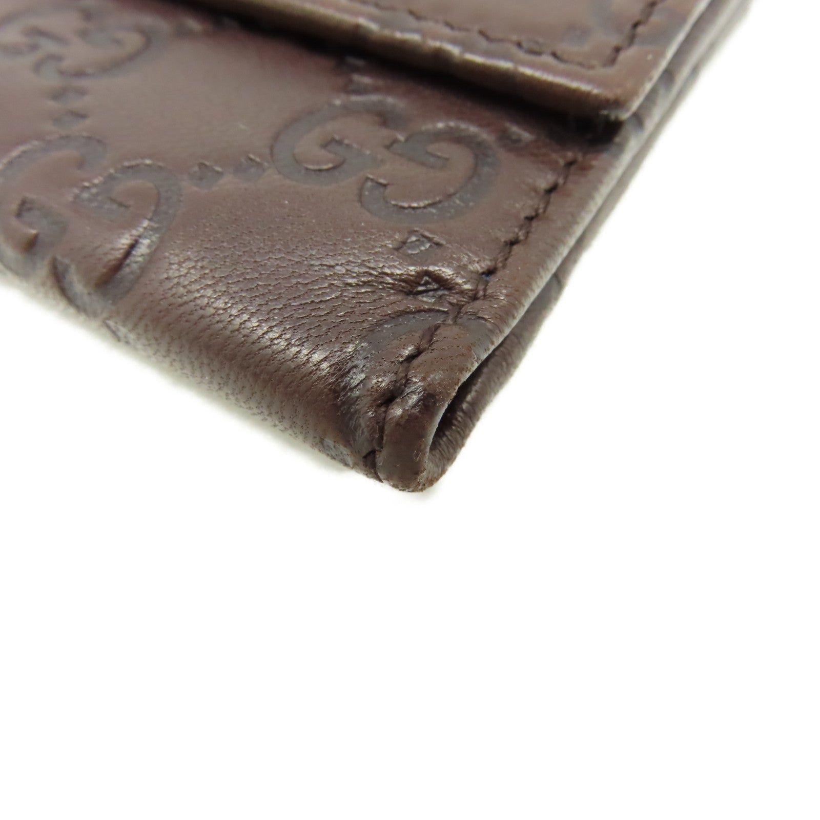 GUCCI 【激減優惠】牛皮皮革Long Wallet長錢包啡色