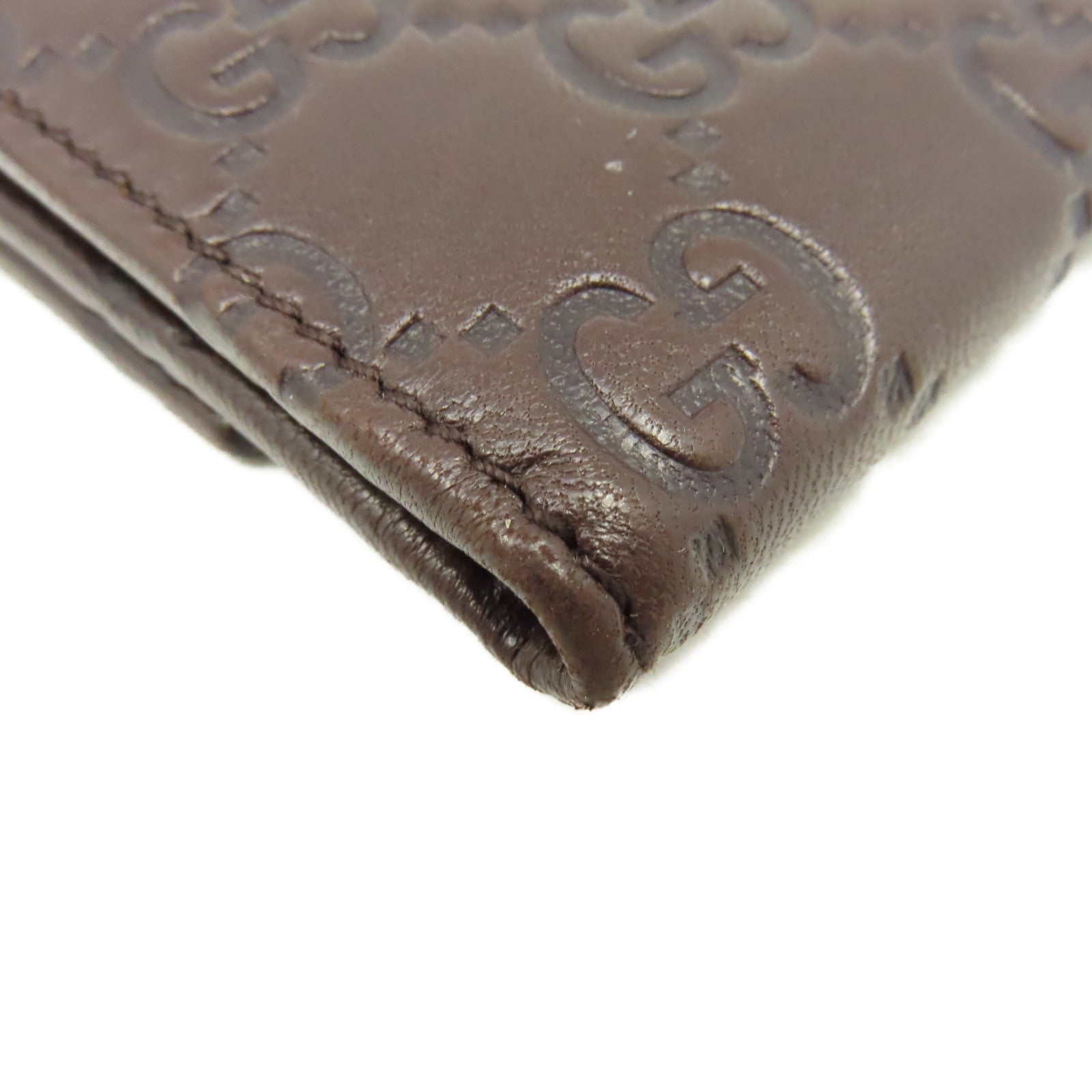 GUCCI 【激減優惠】牛皮皮革Long Wallet長錢包啡色