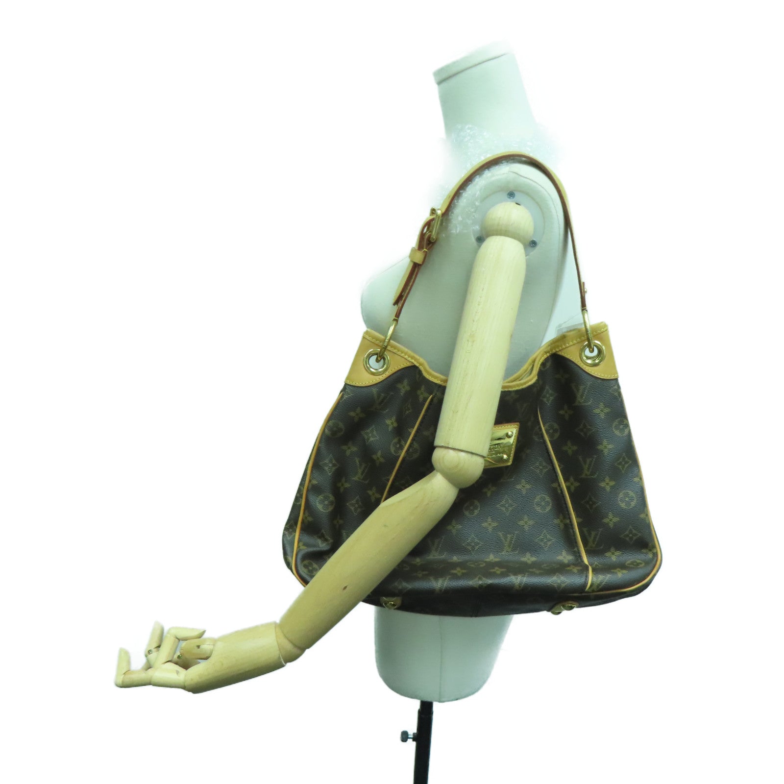 LOUIS VUITTON Monogram Galliera PM金扣手挽袋/肩背袋啡色