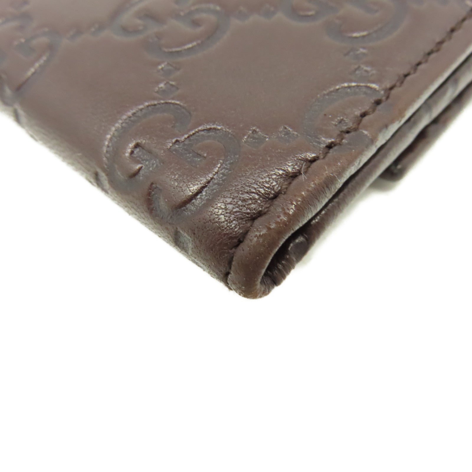 GUCCI 【激減優惠】牛皮皮革Long Wallet長錢包啡色