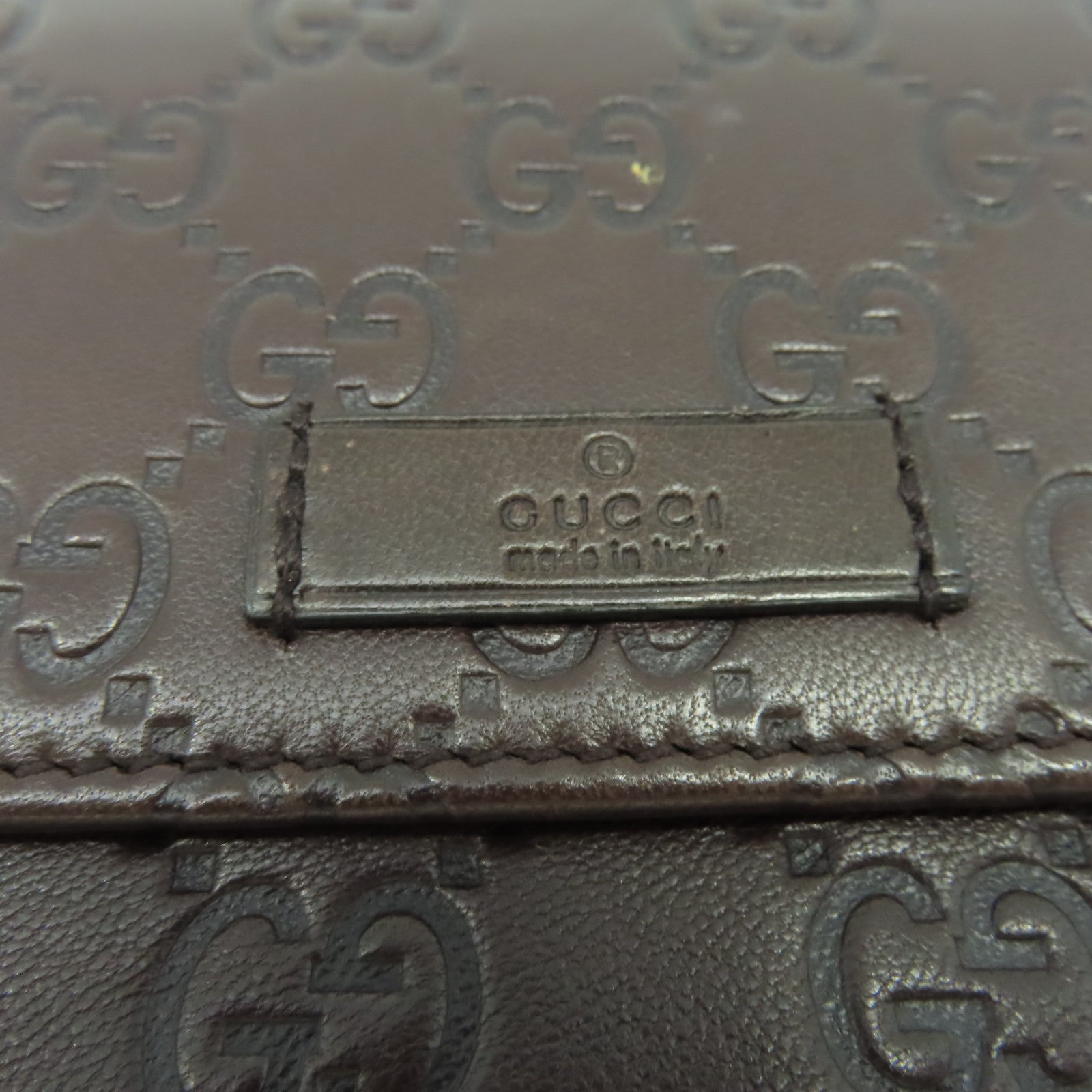 GUCCI 【激減優惠】牛皮皮革Long Wallet長錢包啡色