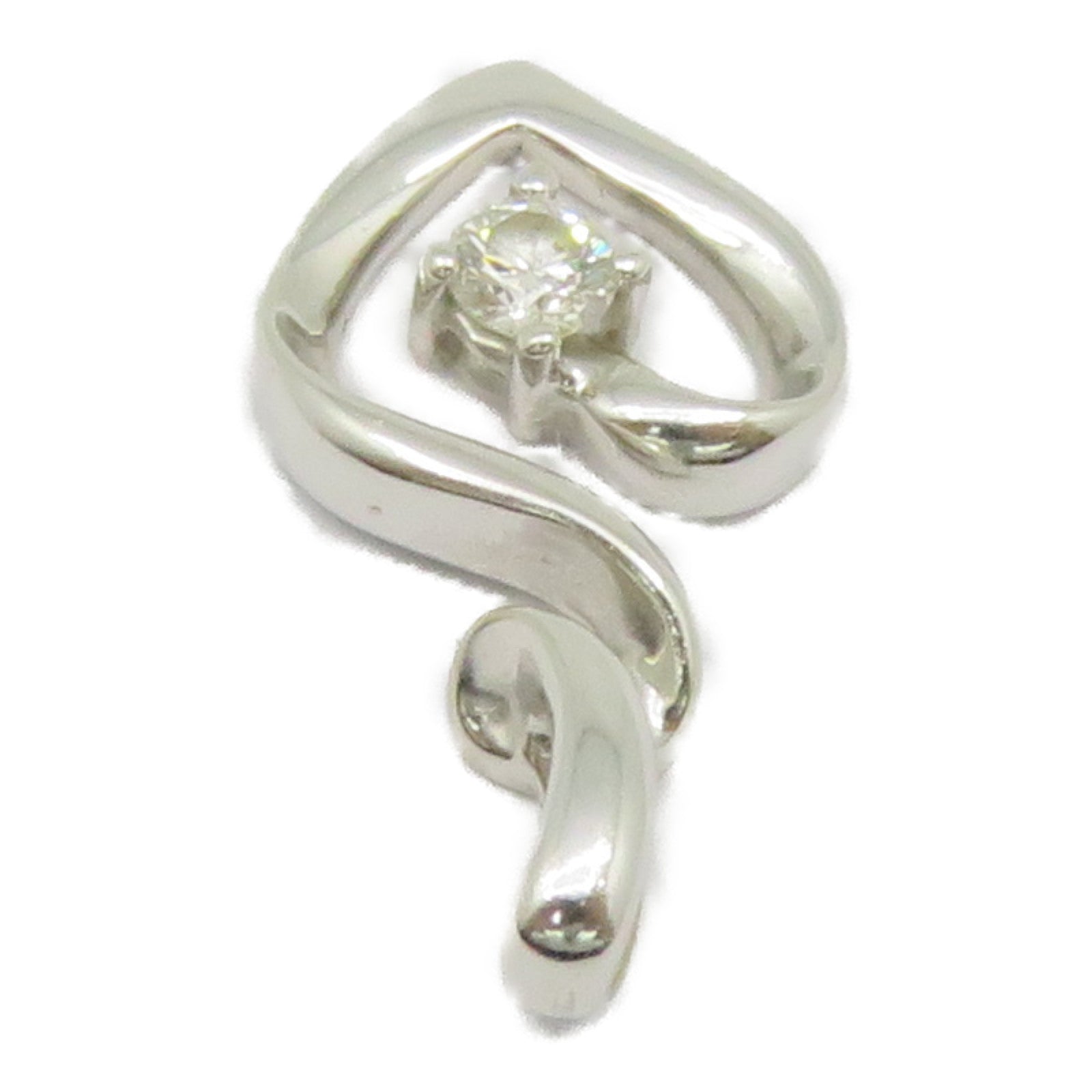 JEWELRY [Sharp Discount] 18K White Gold Diamond Pendant Top 0.09ct Diamond Pendant
