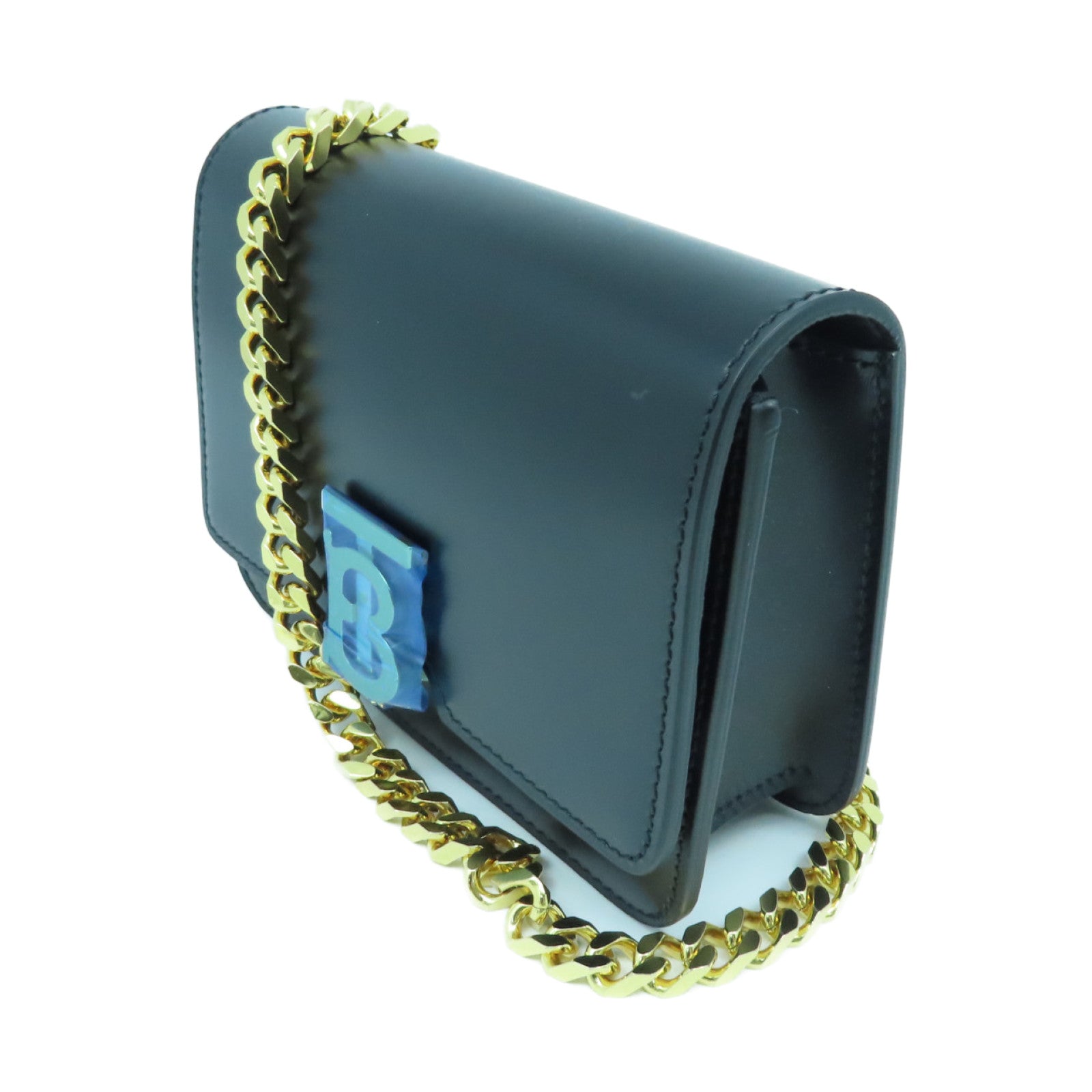 BURBERRY 牛皮皮革Belt Bag金扣腰包黑色