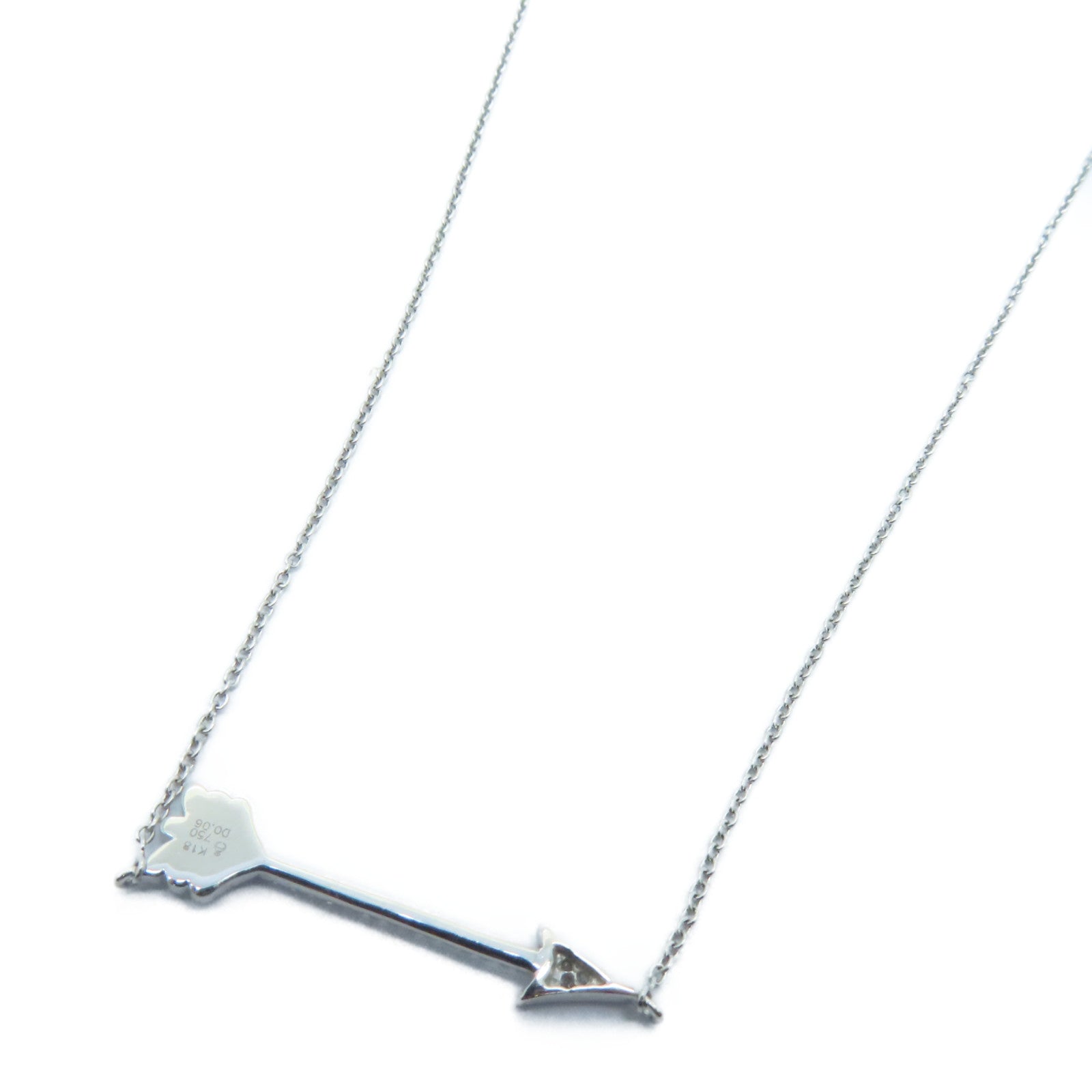 JEWELRY 【激减优惠】18K白金Diamond Necklace 0.06ct钻石颈链