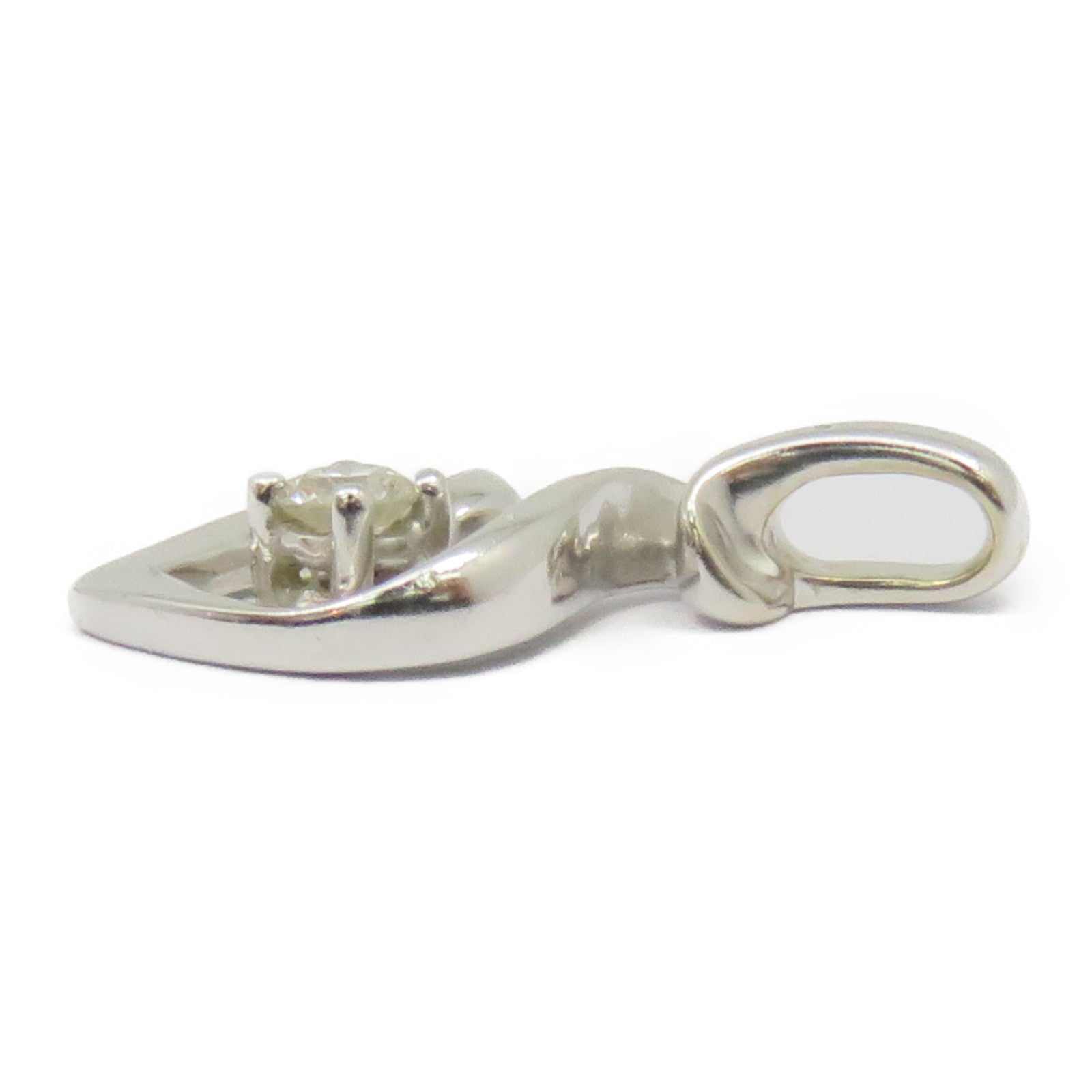 JEWELRY [Sharp Discount] 18K White Gold Diamond Pendant Top 0.09ct Diamond Pendant