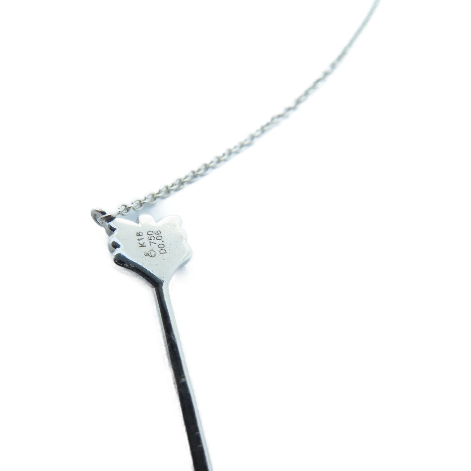 JEWELRY 【激减优惠】18K白金Diamond Necklace 0.06ct钻石颈链