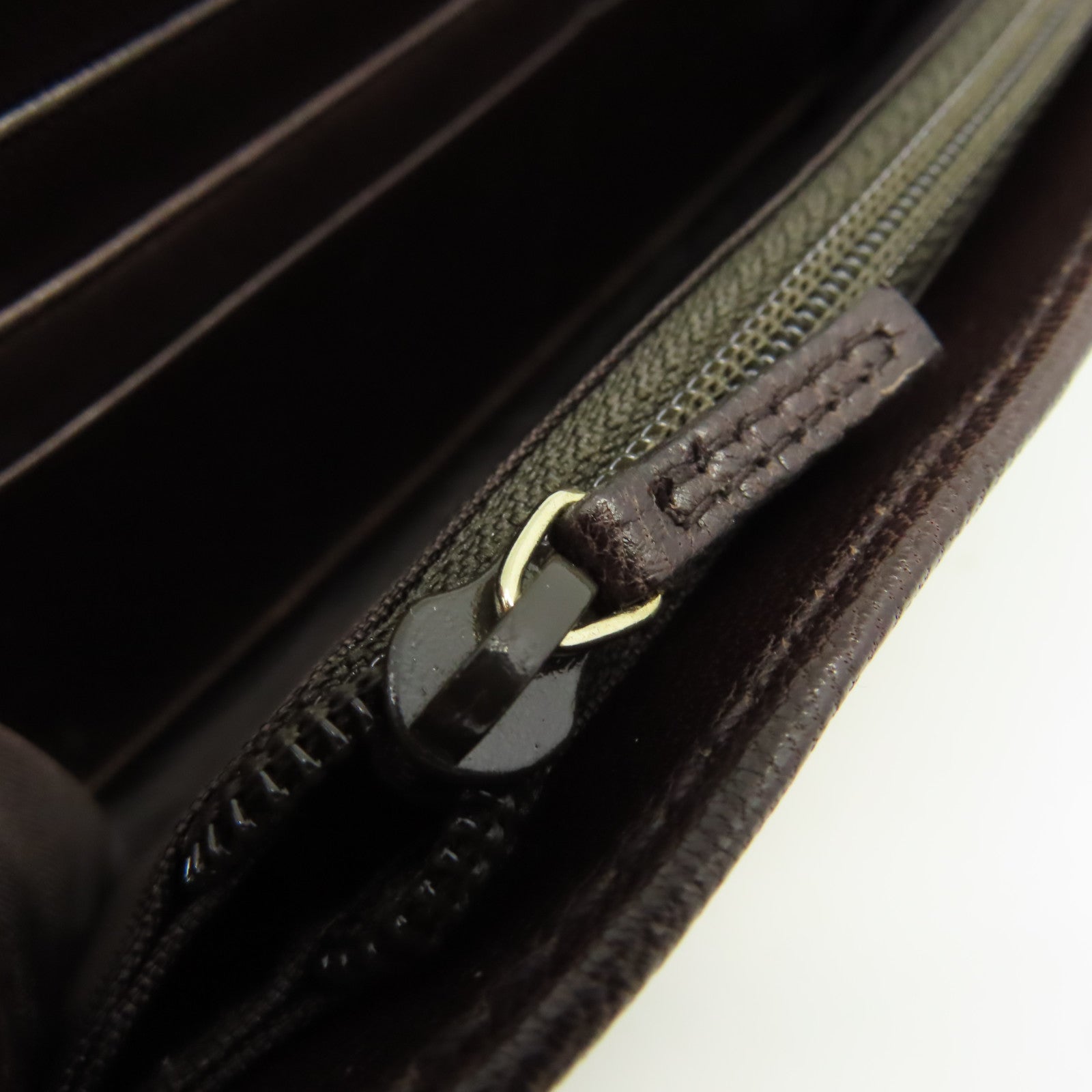 GUCCI 【激減優惠】牛皮皮革Long Wallet長錢包啡色