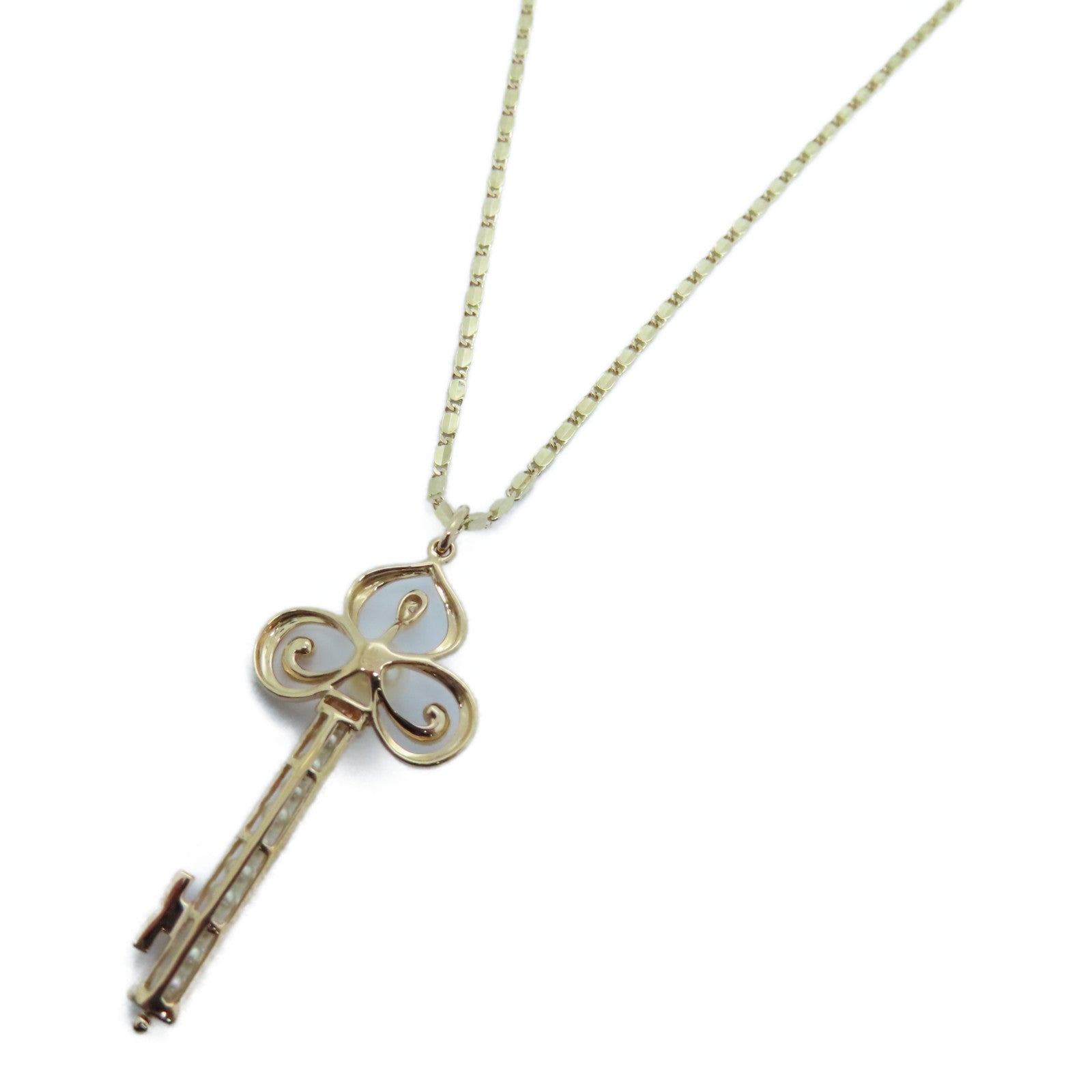 JEWELRY 【激減優惠】18K玫瑰金Diamond Pearl Necklace 0.005ct鑽石珍珠項鍊