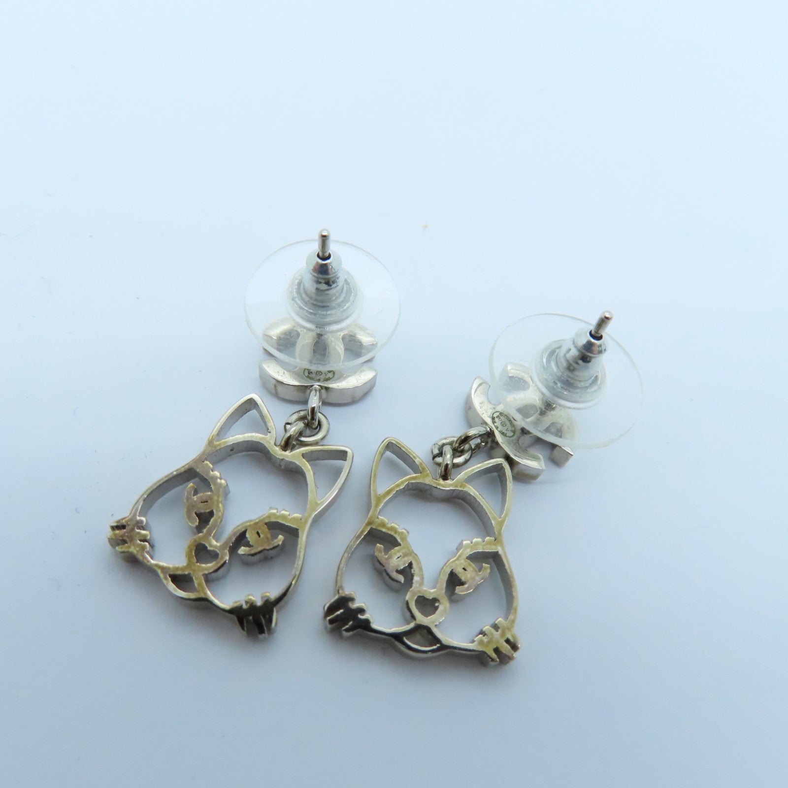 CHANEL 金属Earrings耳环银色